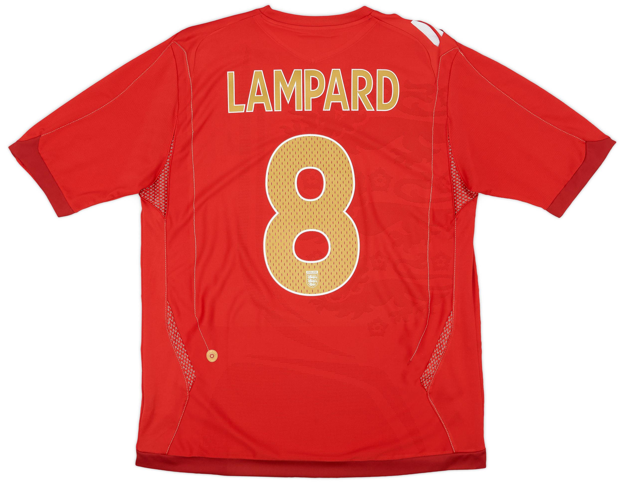 2006-08 England Away Shirt Lampard #8 - 6/10 - (L)