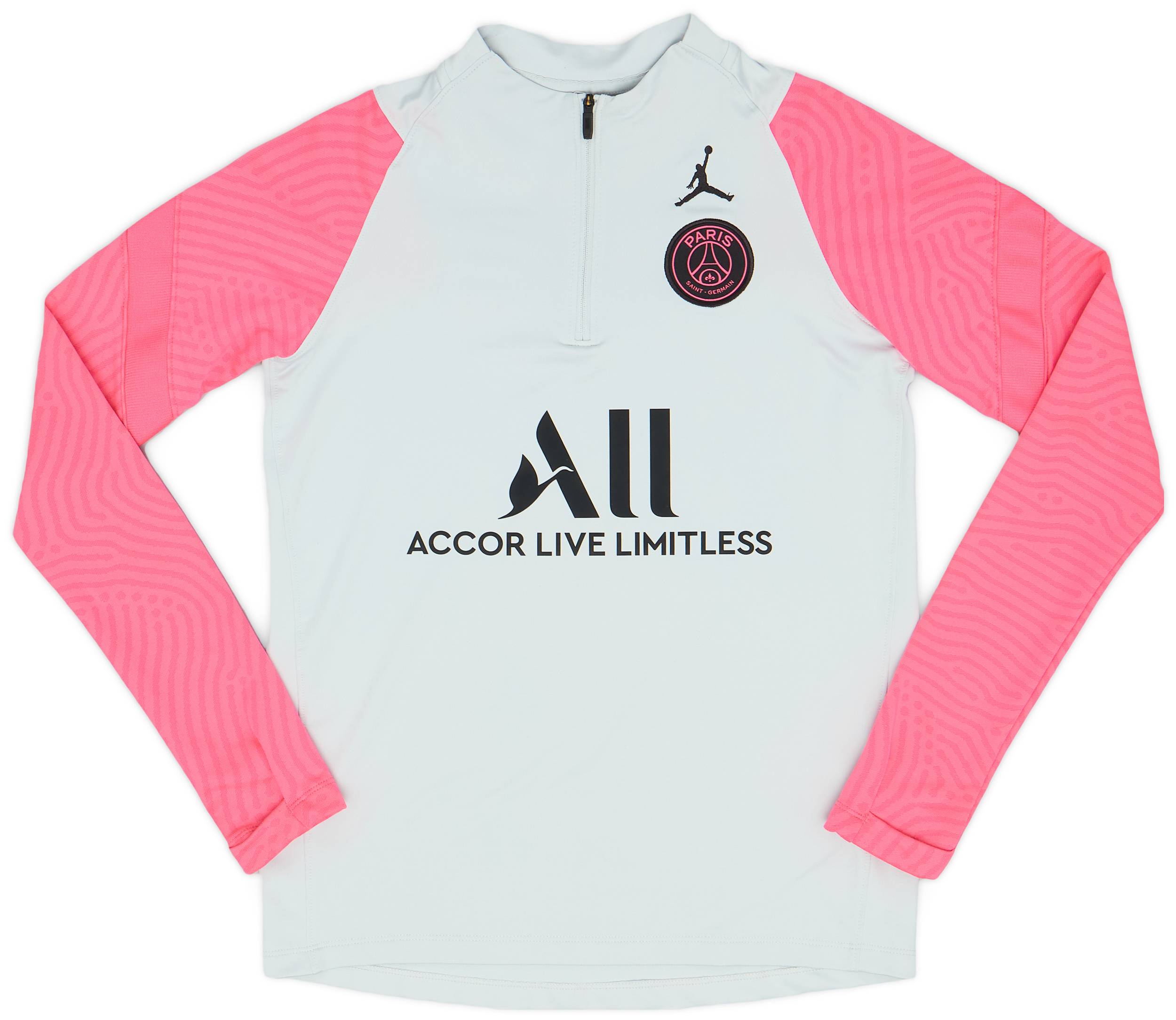 2021-22 Paris Saint-Germain Nike x Jordan 1/4 Zip Training Top - 9/10 - (L.Boys)