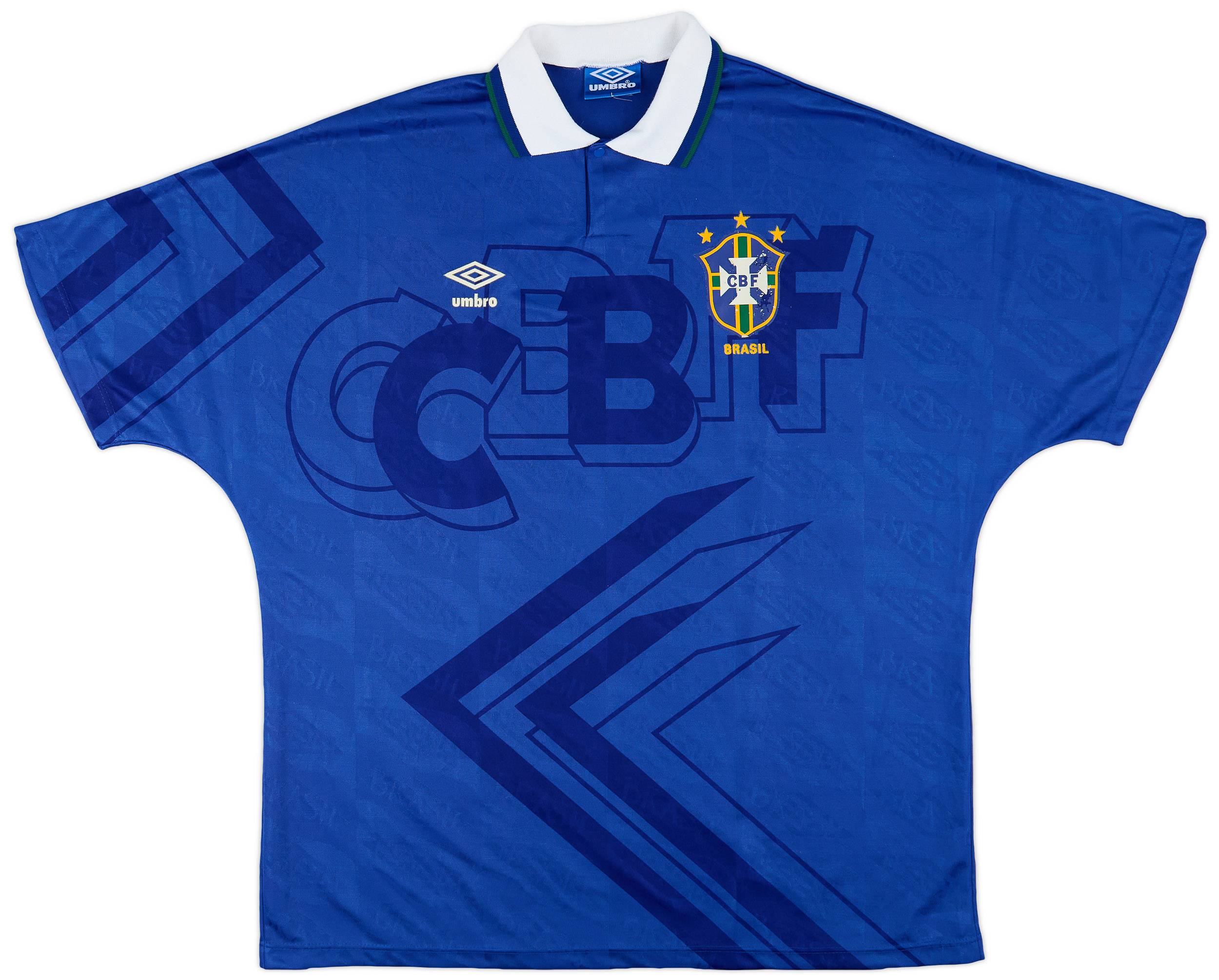 1991-93 Brazil Away Shirt - 6/10 - (L)