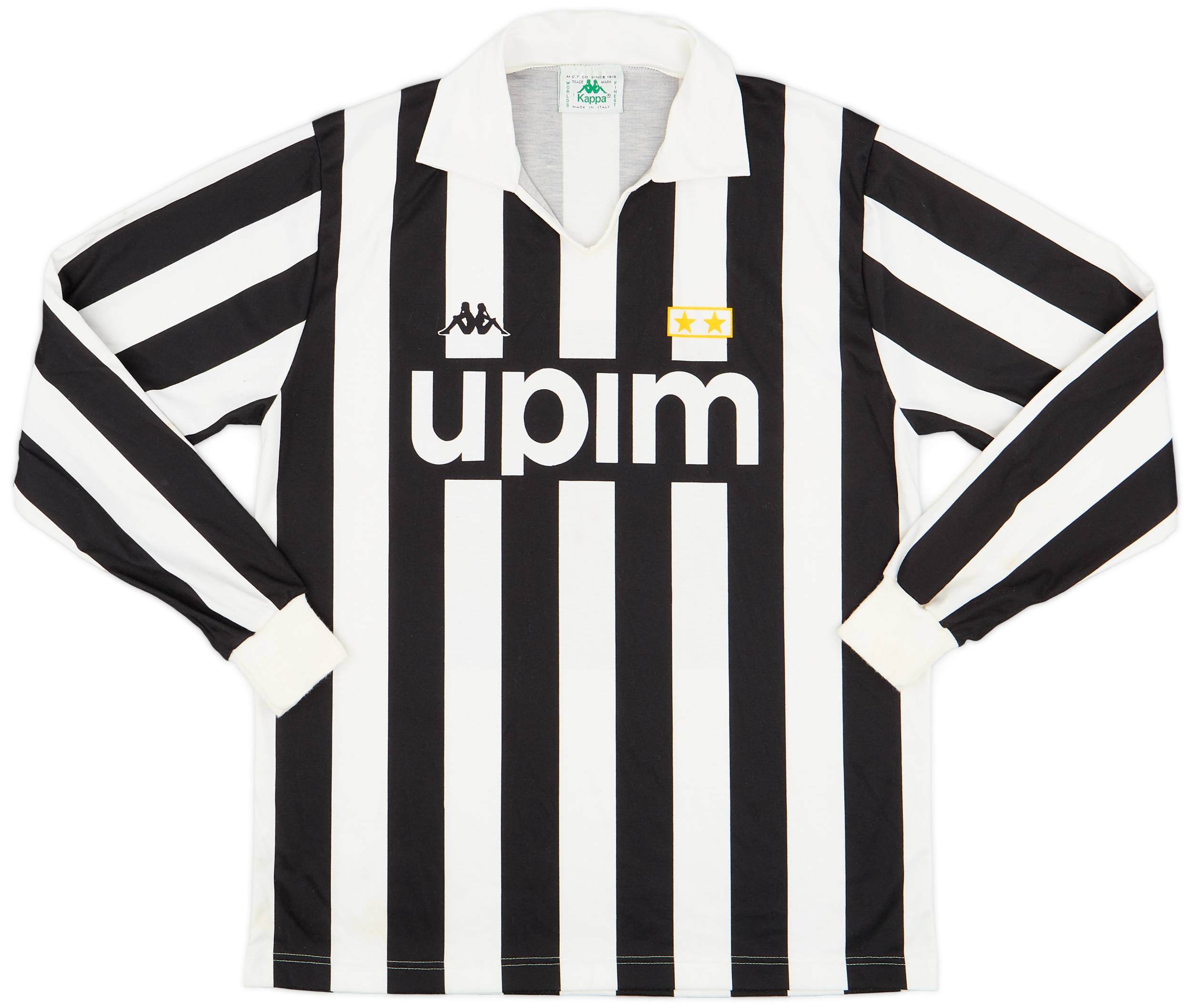 1989-90 Juventus Basic Home L/S Shirt - 9/10 - (L)