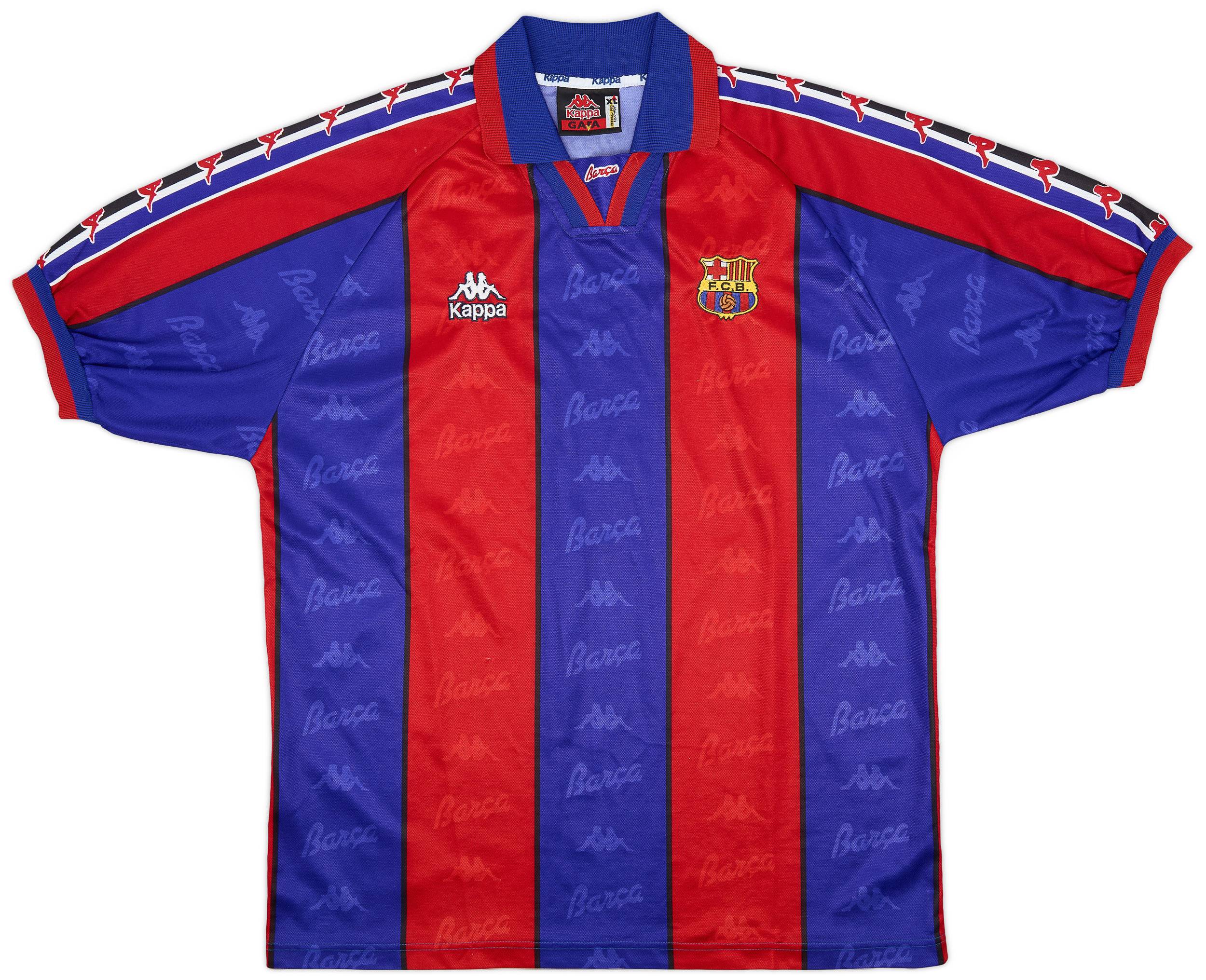 1995-97 Barcelona Home Shirt - 9/10 - (XL)