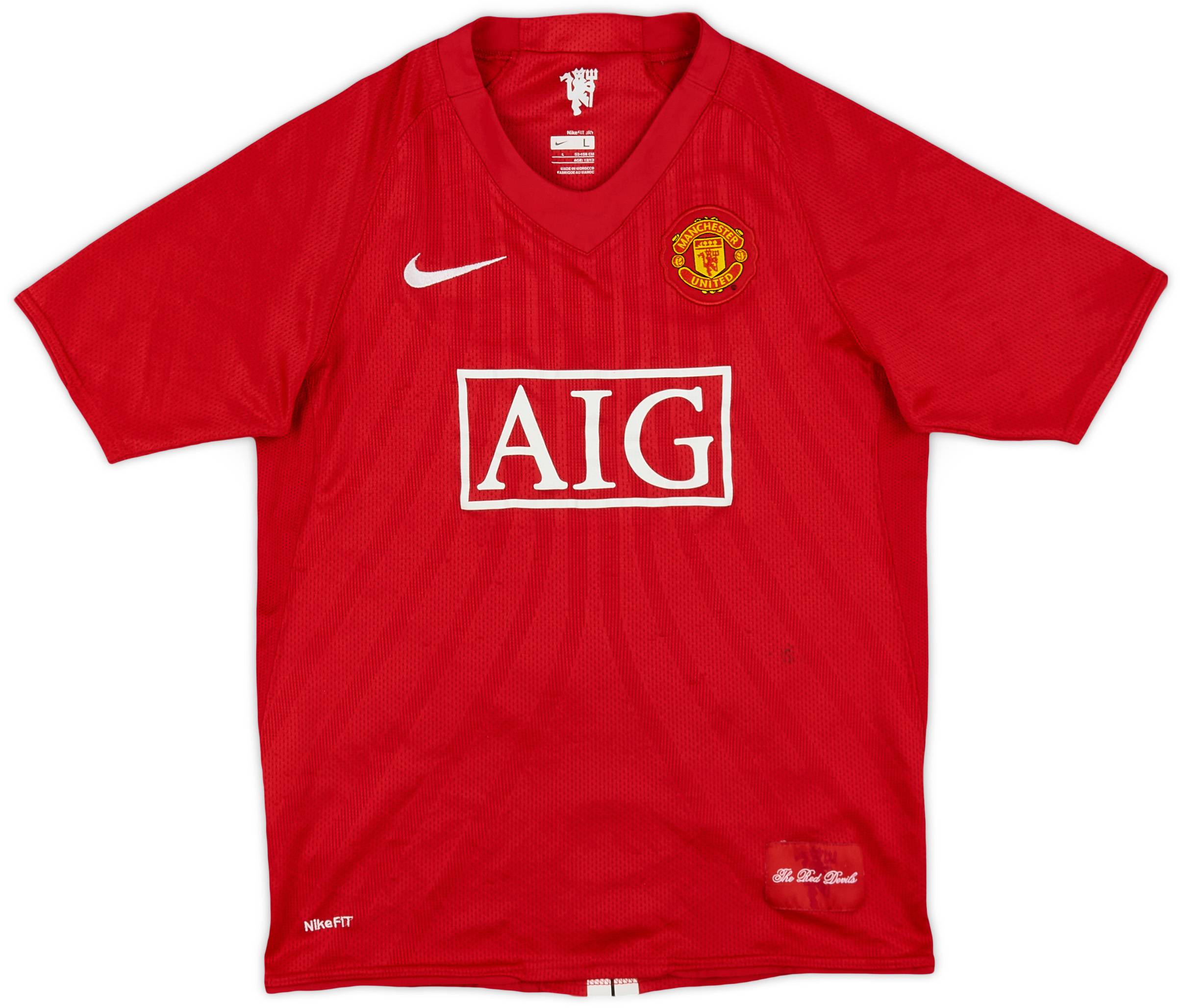 2007-09 Manchester United Home Shirt Rooney #10 - 7/10 - (L