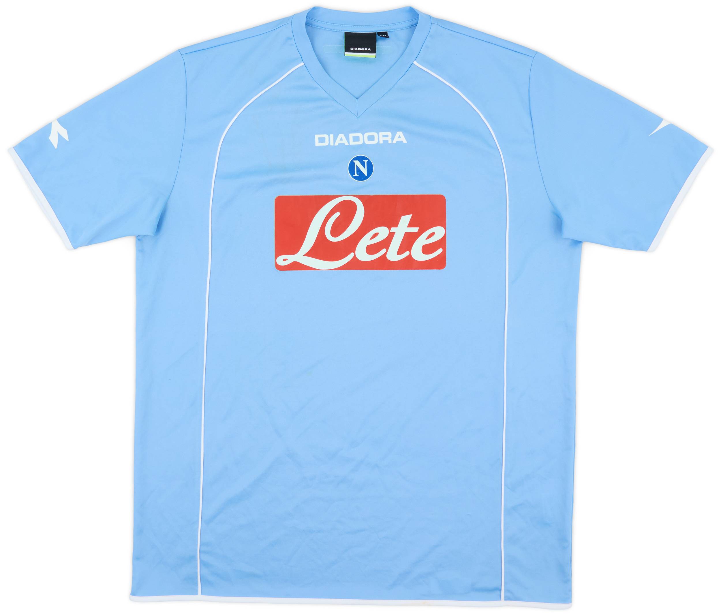 NAPOLINです 2006-07 Napoli Basic Home Shirt - 6/10 - (XXL)