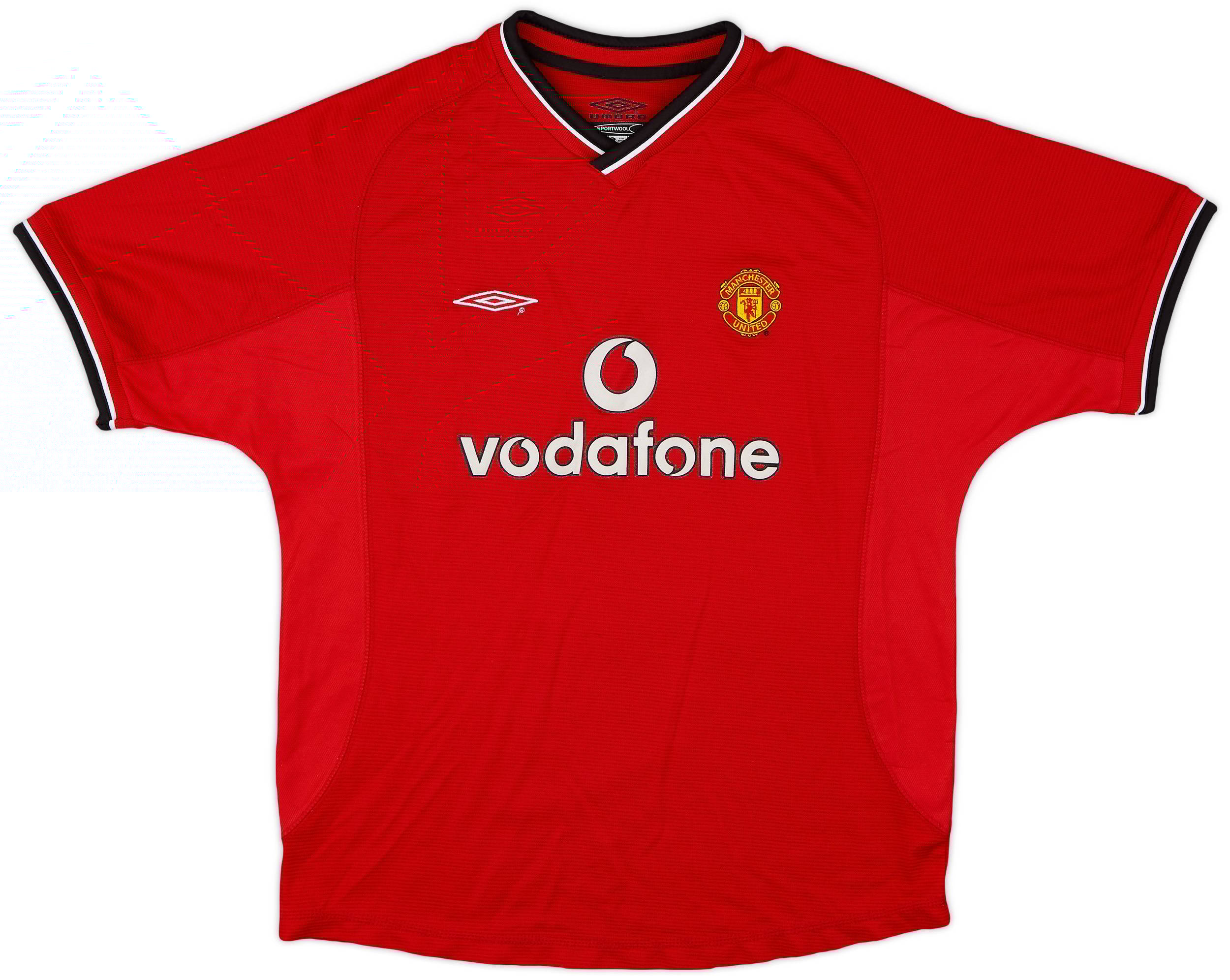 2000-02 Manchester United Home Shirt - 8/10 - (L.Boys)