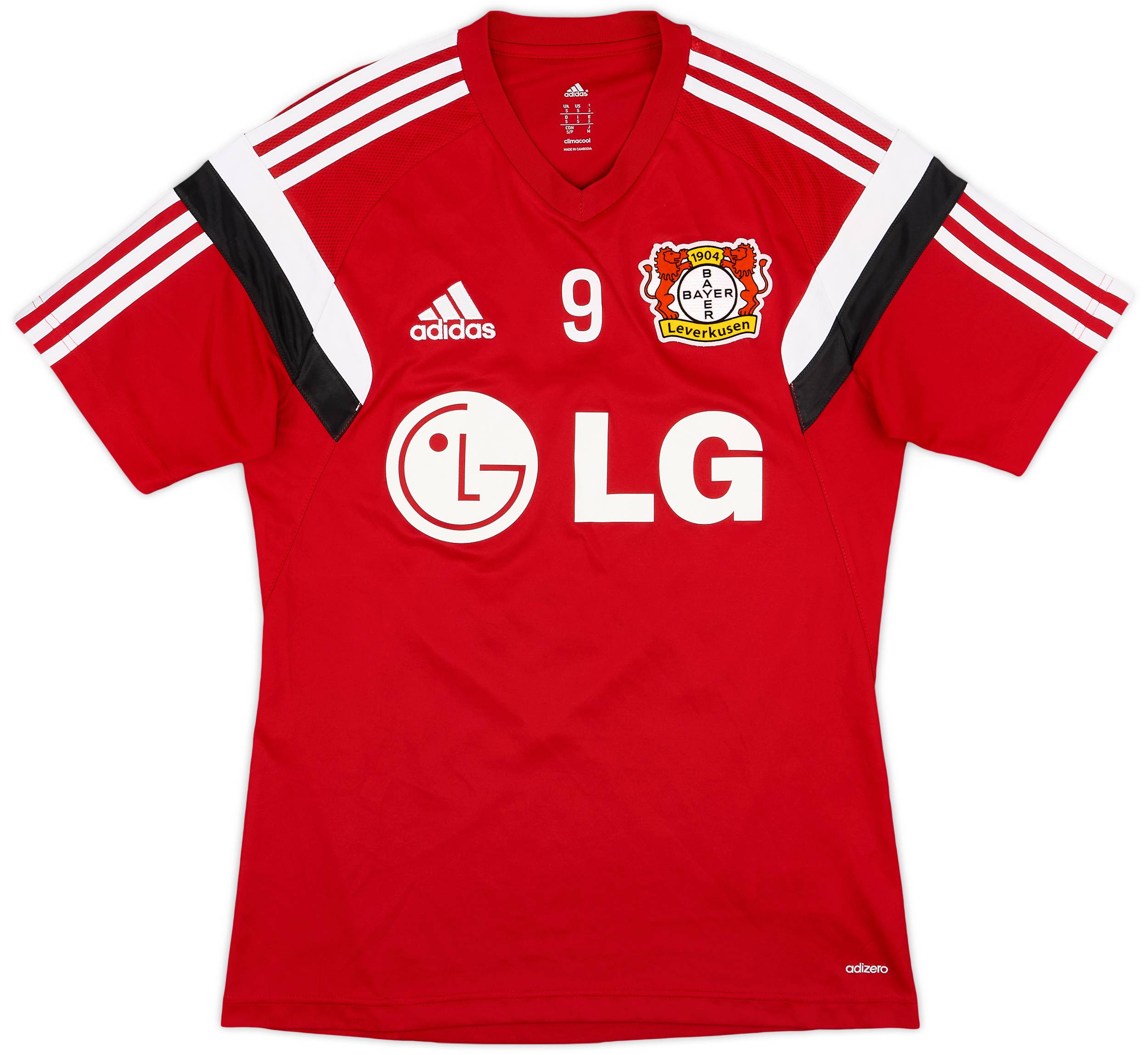 2015-16 Bayer Leverkusen Player Issue Training Shirt #9 - 9/10 - (S)