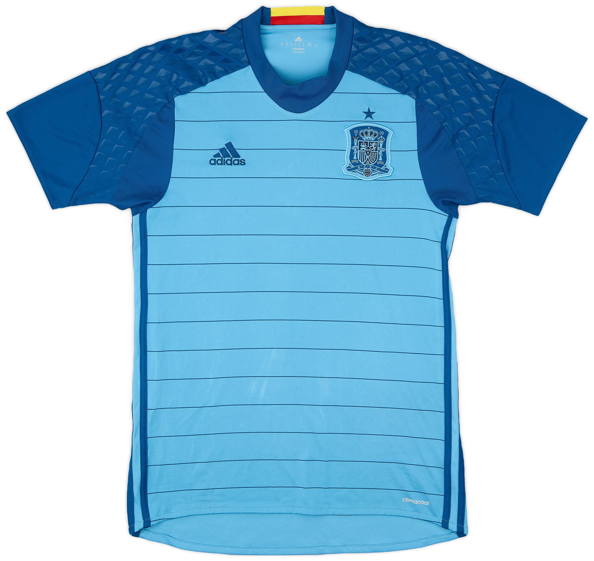 2016-17 Spain GK Home S/S Shirt - 8/10 - (S)