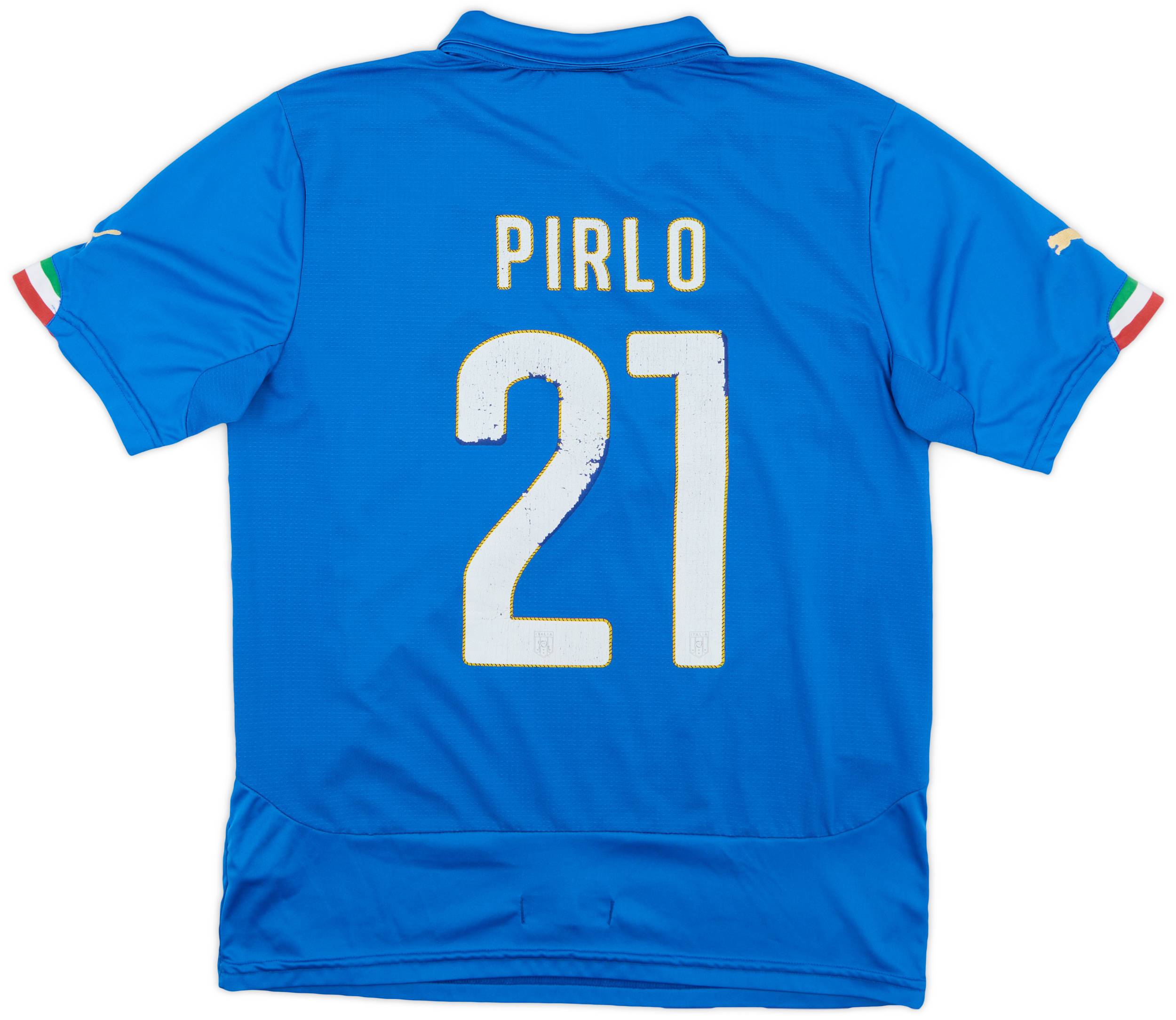 2014-15 Italy Home Shirt Pirlo #21 - 6/10 - (L)