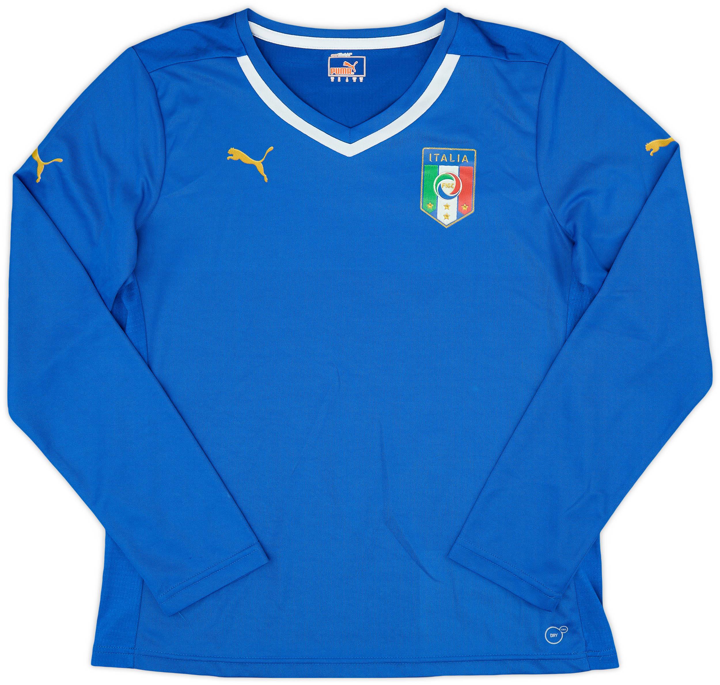 2014-15 Italy Women's Home L/S Shirt - 8/10 - (Women's M)