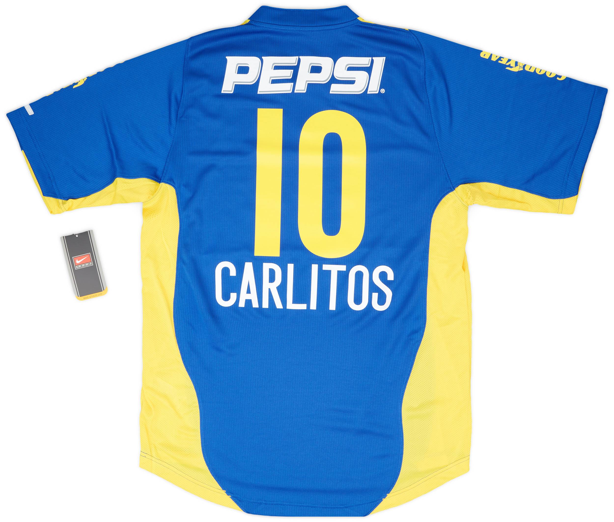 2004-05 Boca Juniors Home Shirt Carlitos #10