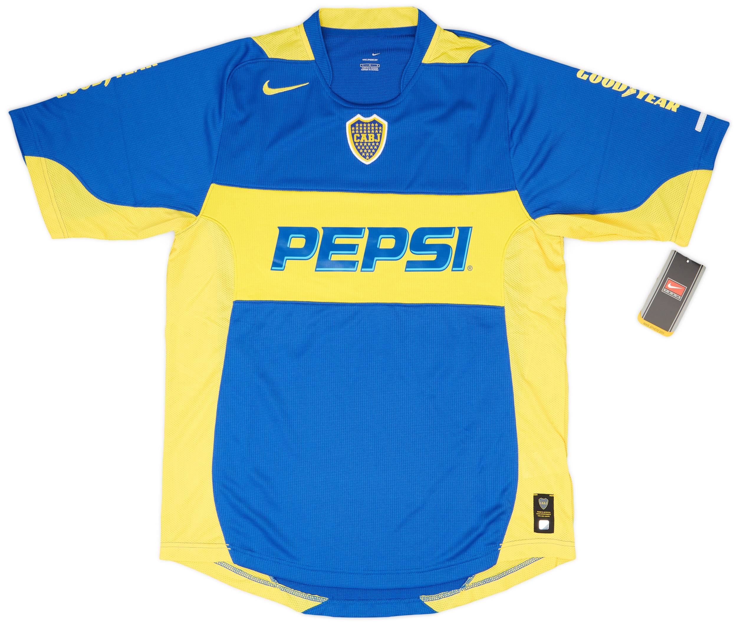 Nike Boca Juniors　シャツ PEPSI 04‐05 ホーム 2004-05 Boca Juniors Home Shirt Carlitos #10
