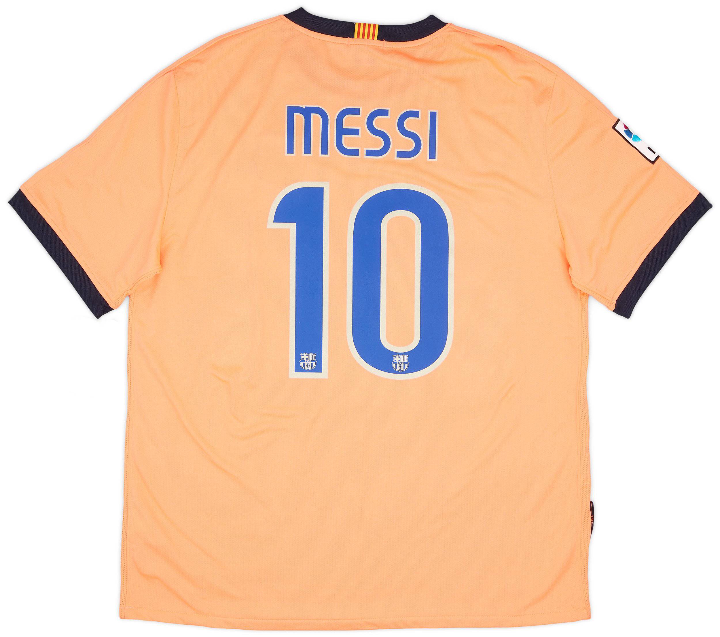 2009-10 Barcelona Away Shirt Messi #10 - 10/10 - (XL)