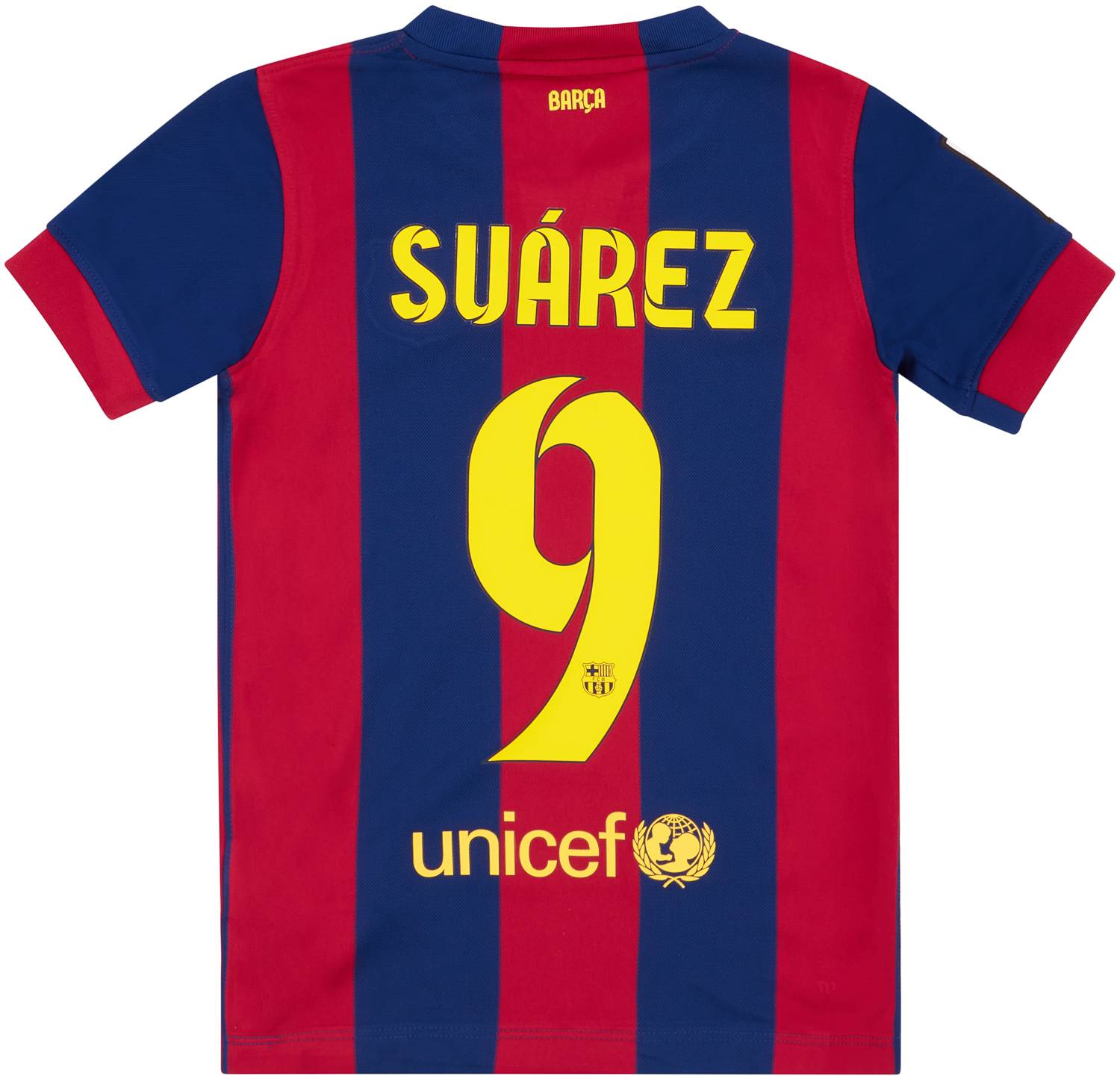 2014 15 Barcelona Home Shirt Suarez 9 XS.Kids