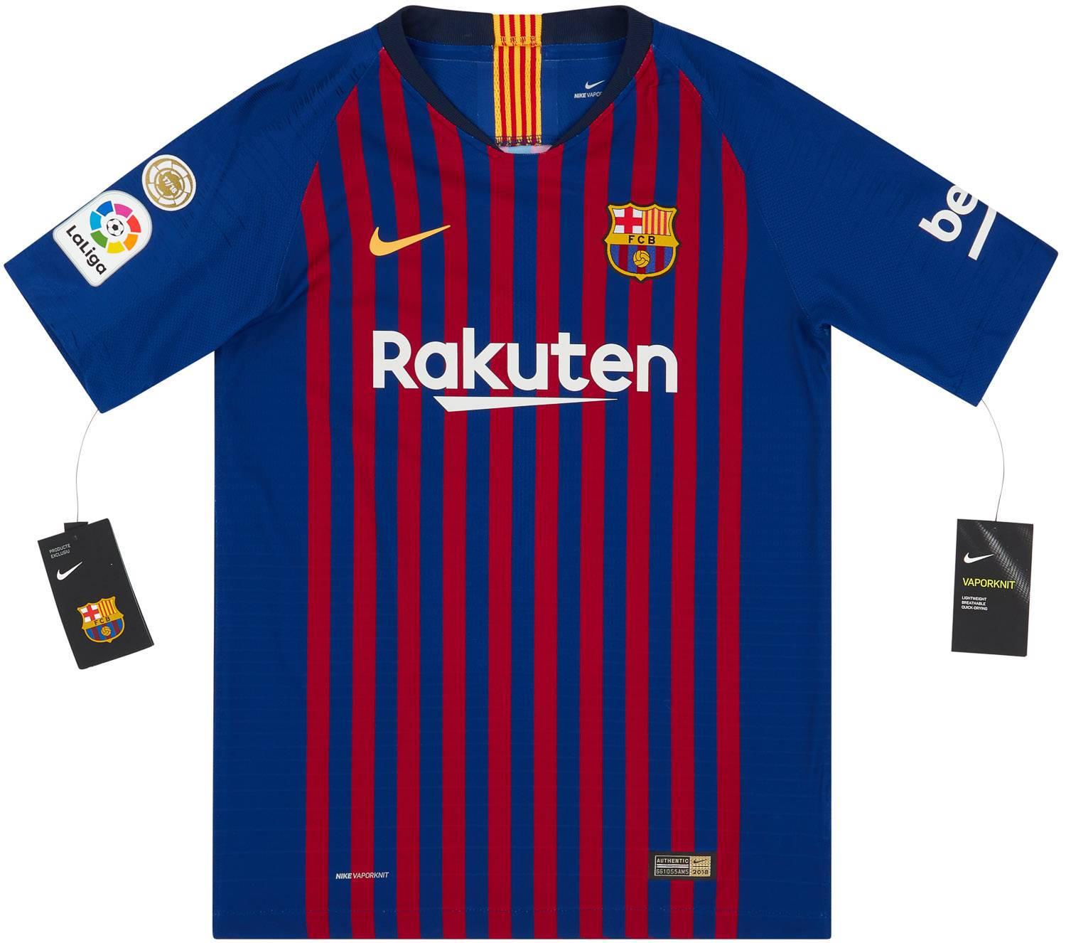 2018-19 Barcelona Authentic Home Shirt KIDS