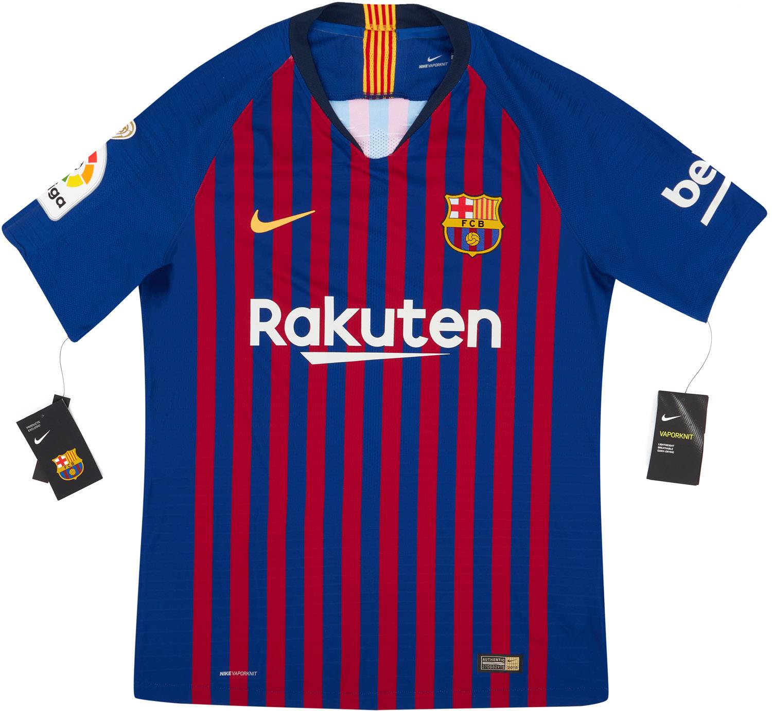 2018-19 Barcelona Authentic Home Shirt (S)