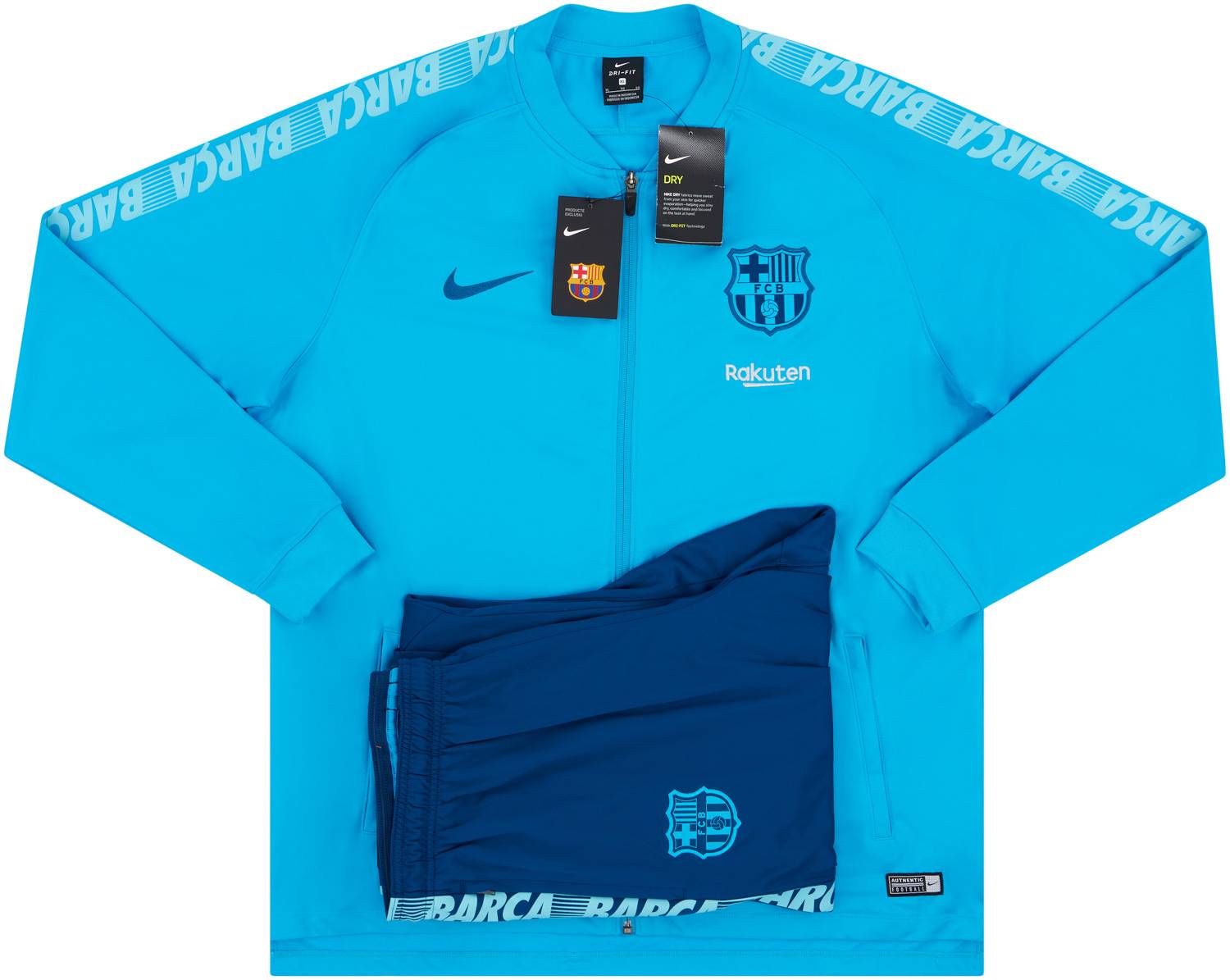 2018 19 Barcelona Nike Training Tracksuit NEW