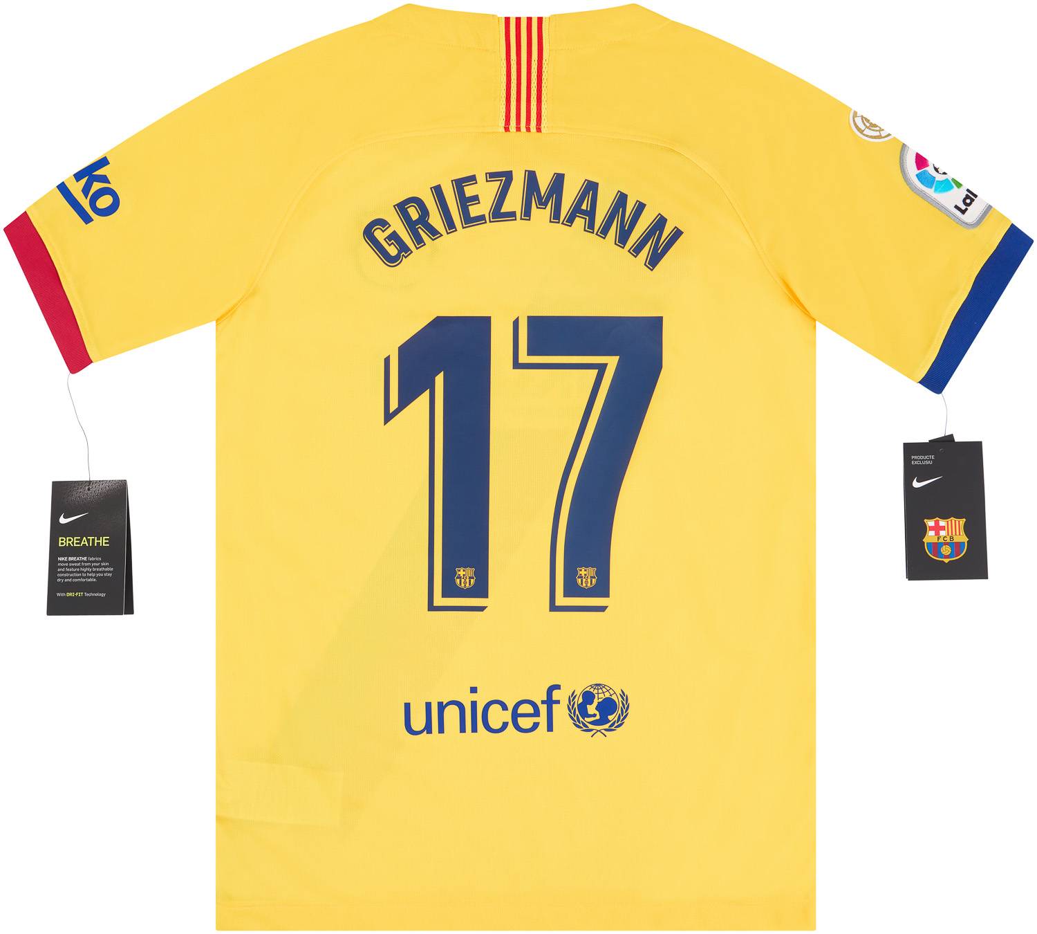 2019-20 Barcelona Away Shirt Griezmann #17 - NEW - BOYS