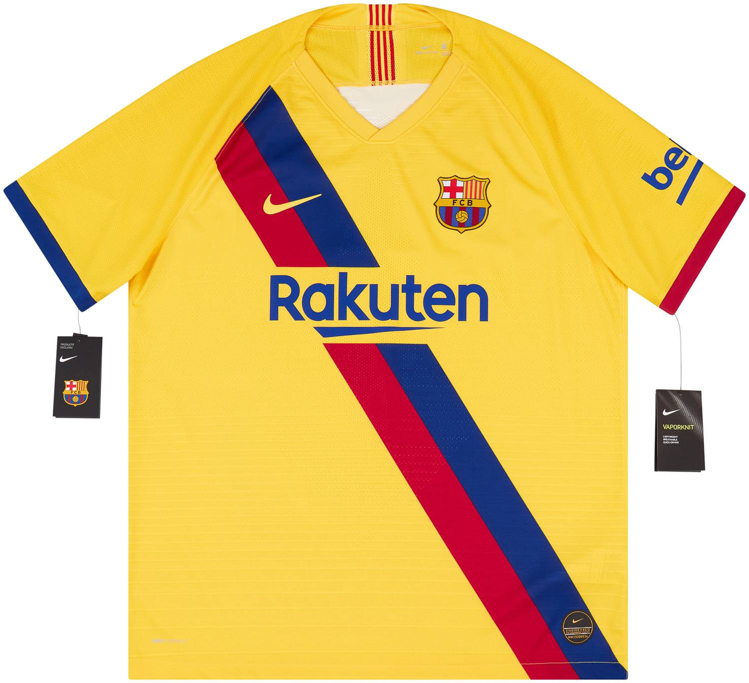 2019-20 Barcelona Player Issue Vaporknit Away Shirt
