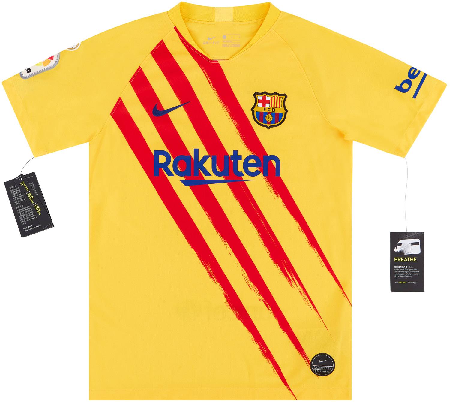 2019 20 Barcelona Senyera Fourth Shirt KIDS