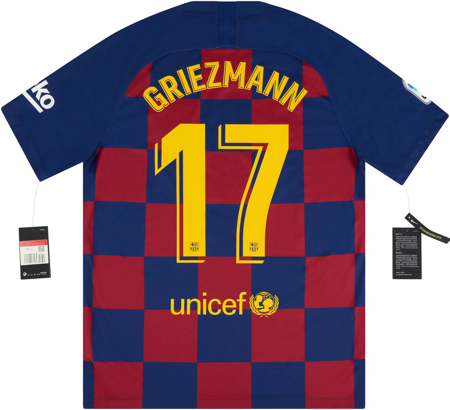 2019-20 Barcelona Home Shirt Griezmann #17