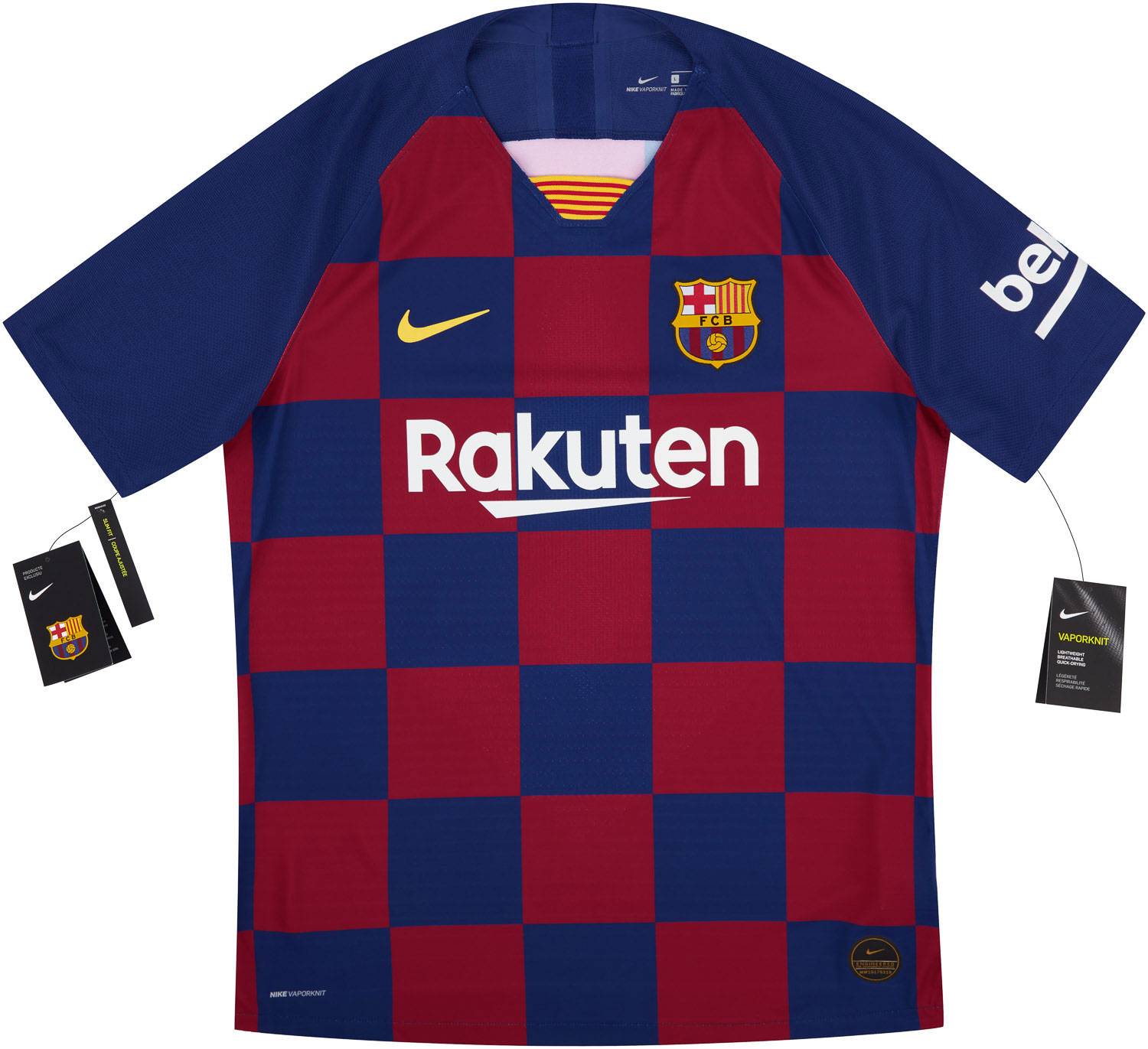 2019-20 Barcelona Authentic Vaporknit Home Shirt