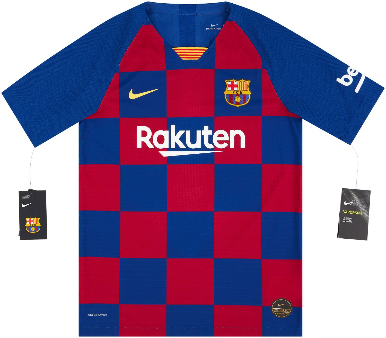 2019-20 Barcelona Player Issue Vaporknit Home Shirt KIDS
