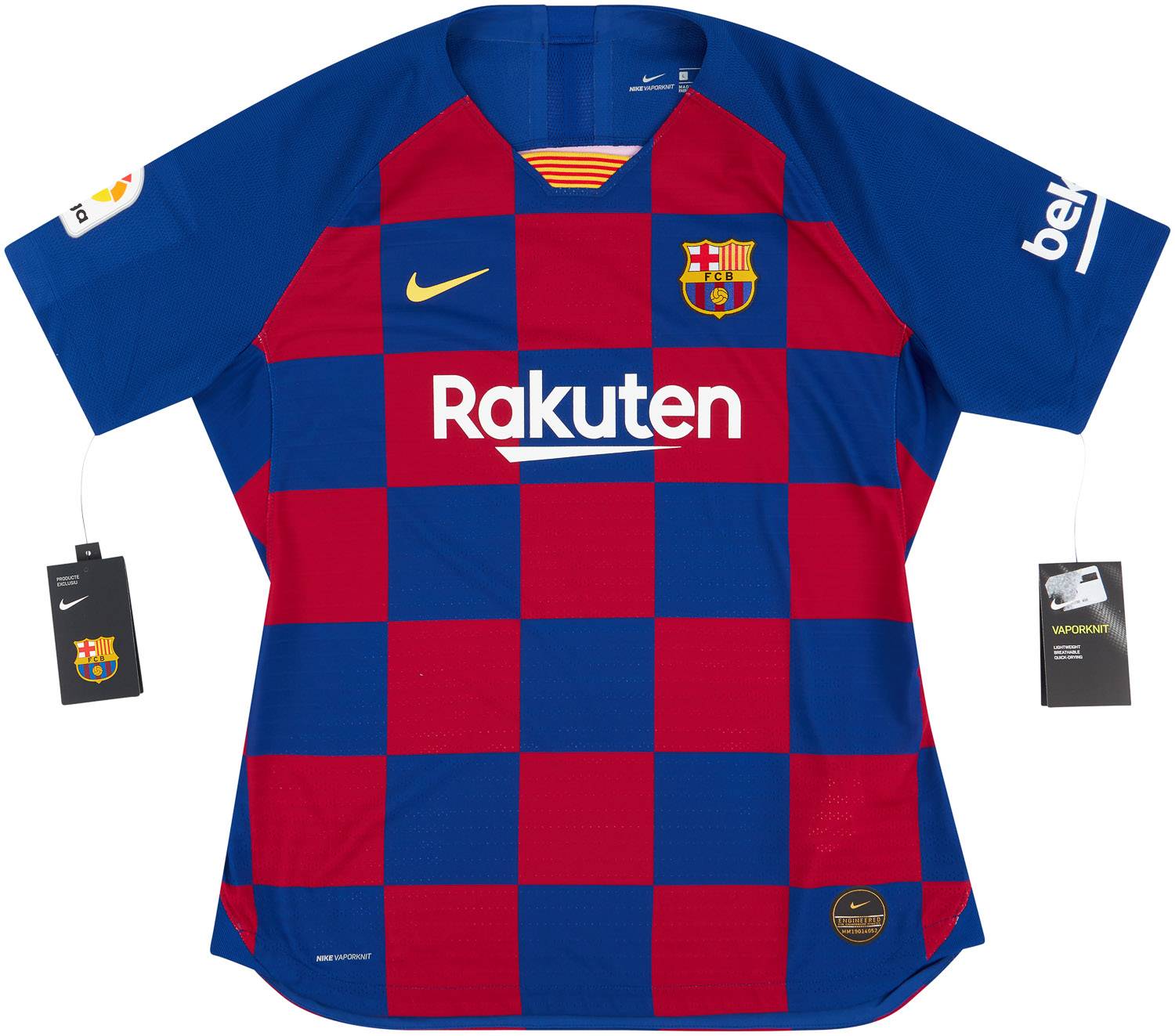 2019-20 Barcelona Player Issue Vaporknit Home Shirt Messi