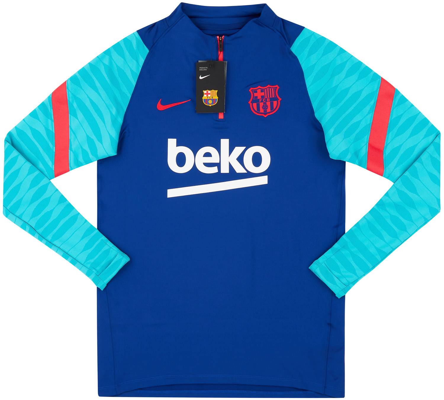 2020-21 Barcelona Nike 1/4 Zip Training Drill Top (M)