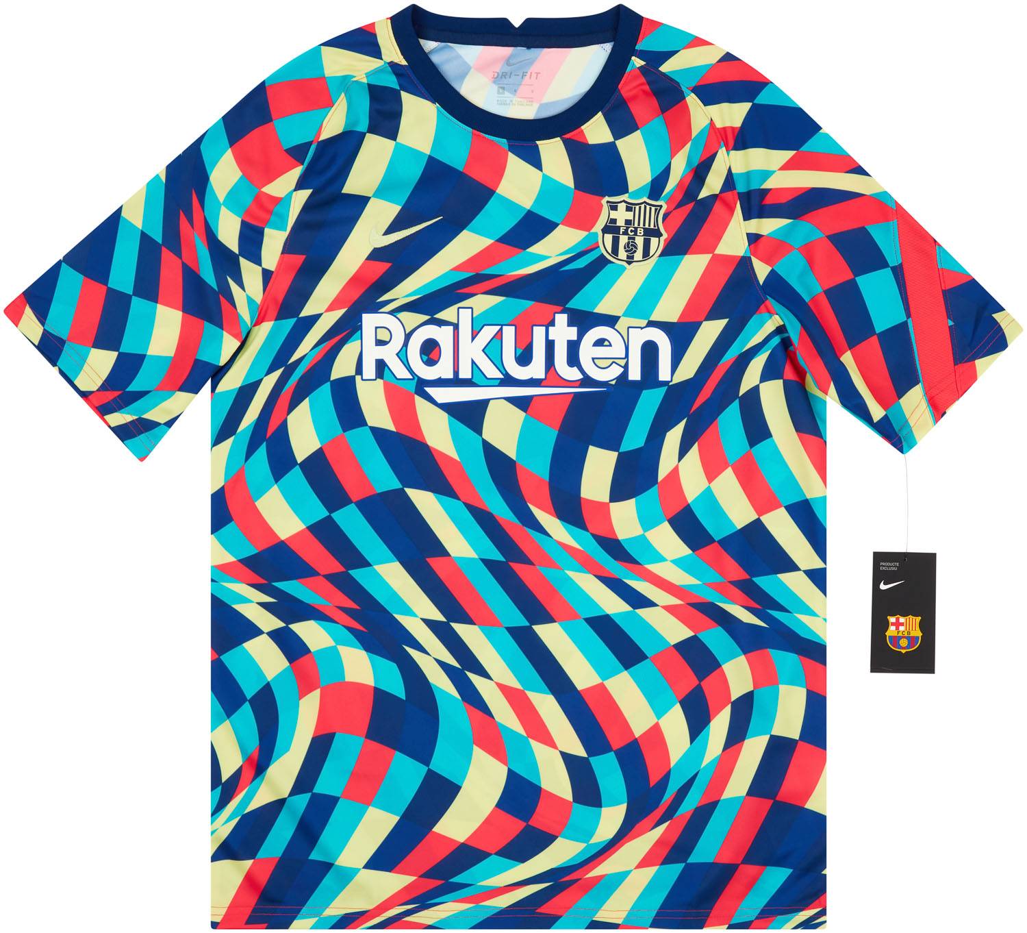2020 21 Barcelona Nike Pre Match Training Shirt