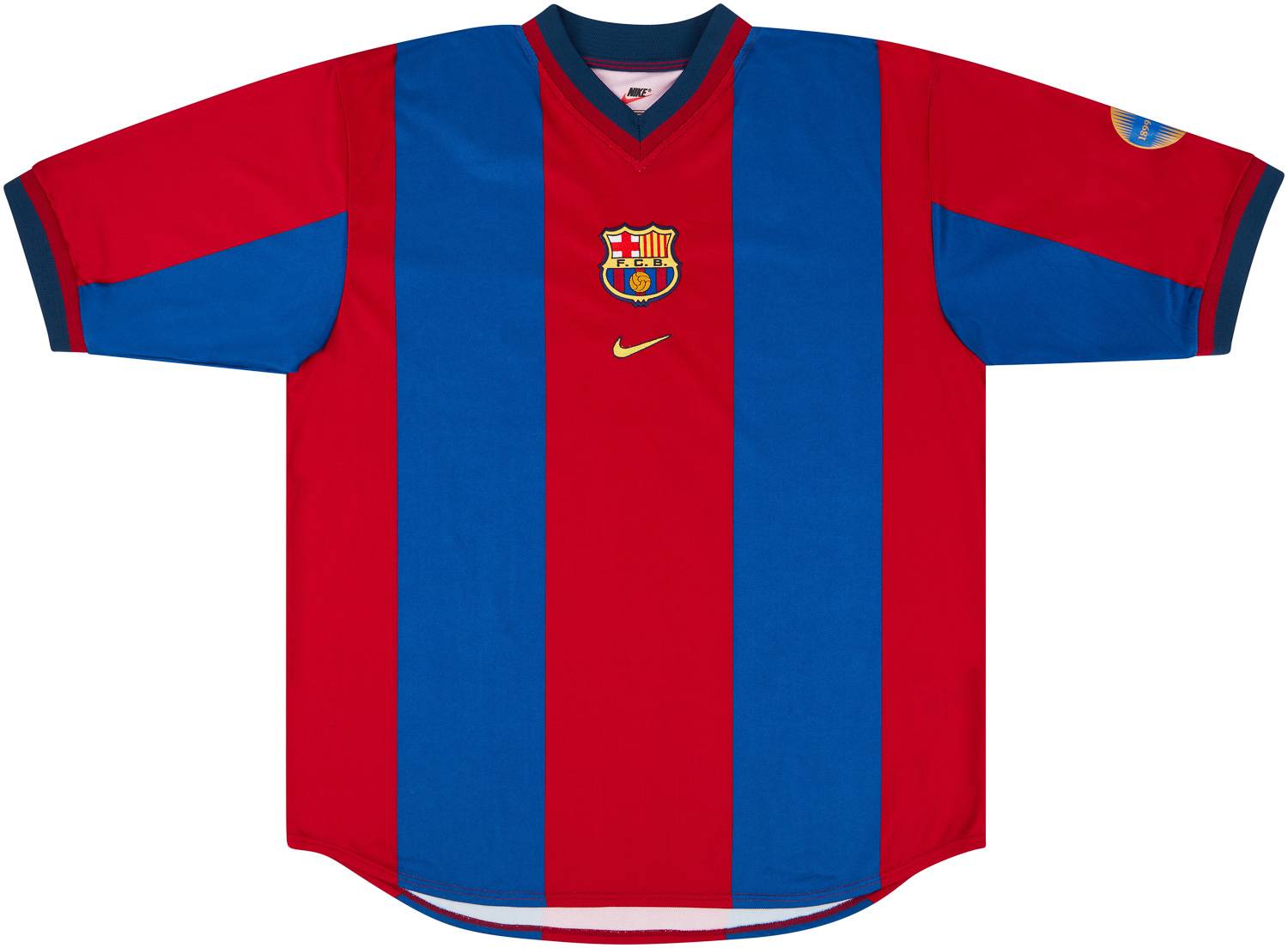 1998-99 Barcelona Match Issue Home Shirt Bogarde #17