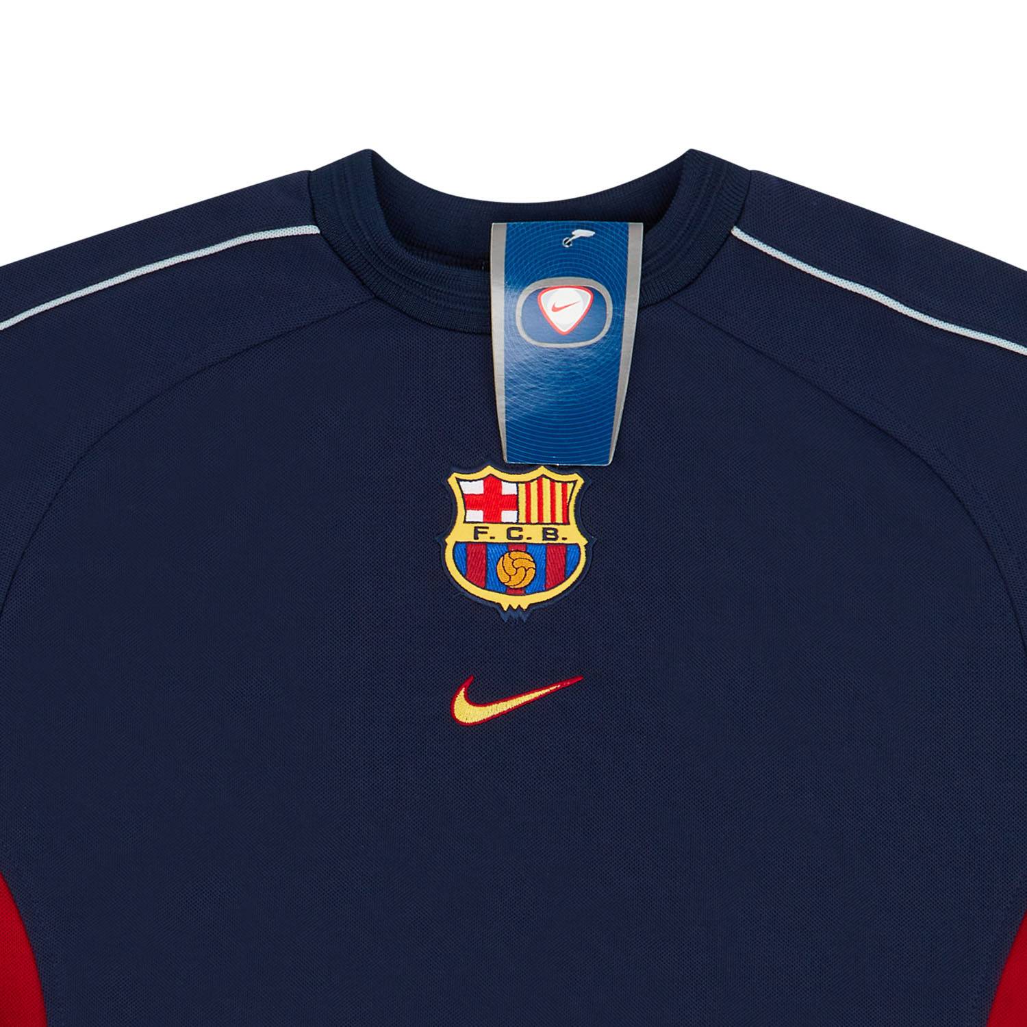 FC Barcelona Nike スウェット ネイビー 1998-99 Barcelona Nike Training Sweat Top (KIDS)