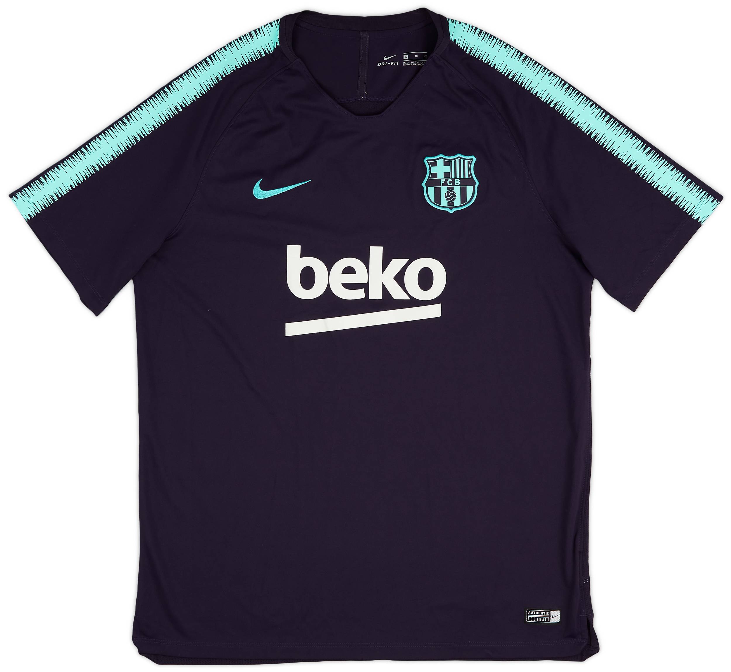 2018 19 Barcelona Nike Training Shirt 10 10 XL