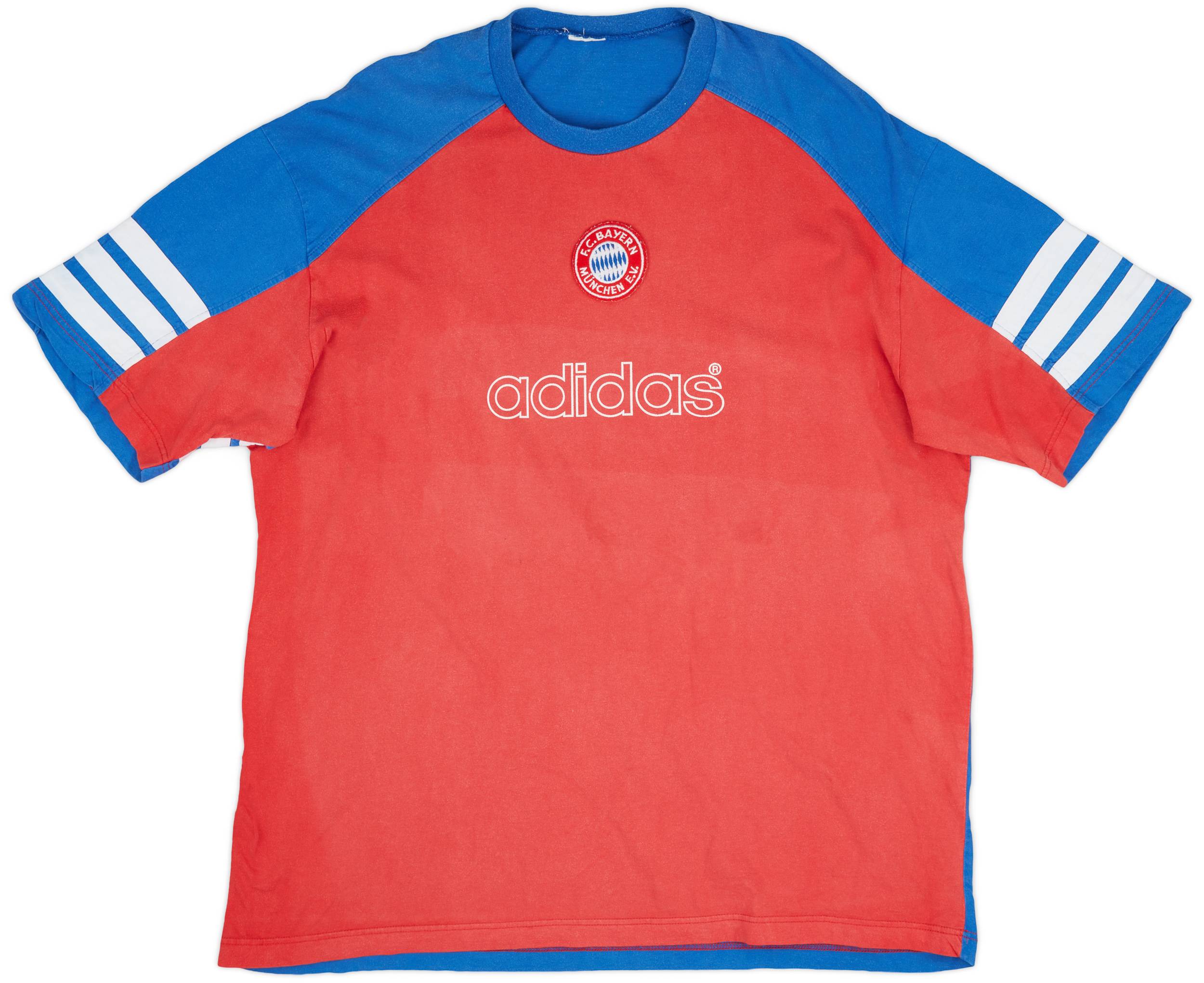 1995-96 Bayern Munich adidas Cotton Tee - 6/10 - (XL)