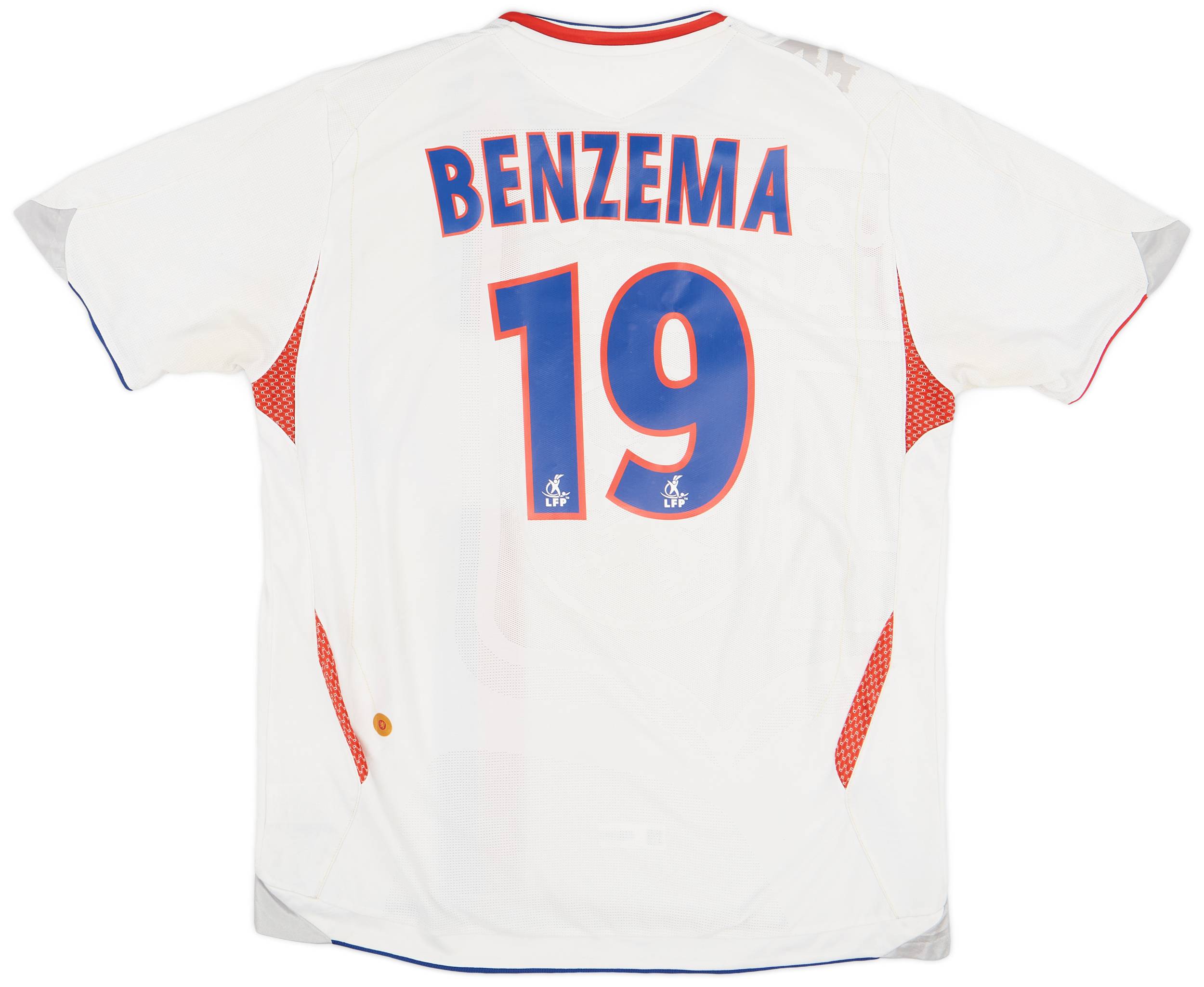 2006 07 Lyon Home Shirt Benzema 19 6 10 XL