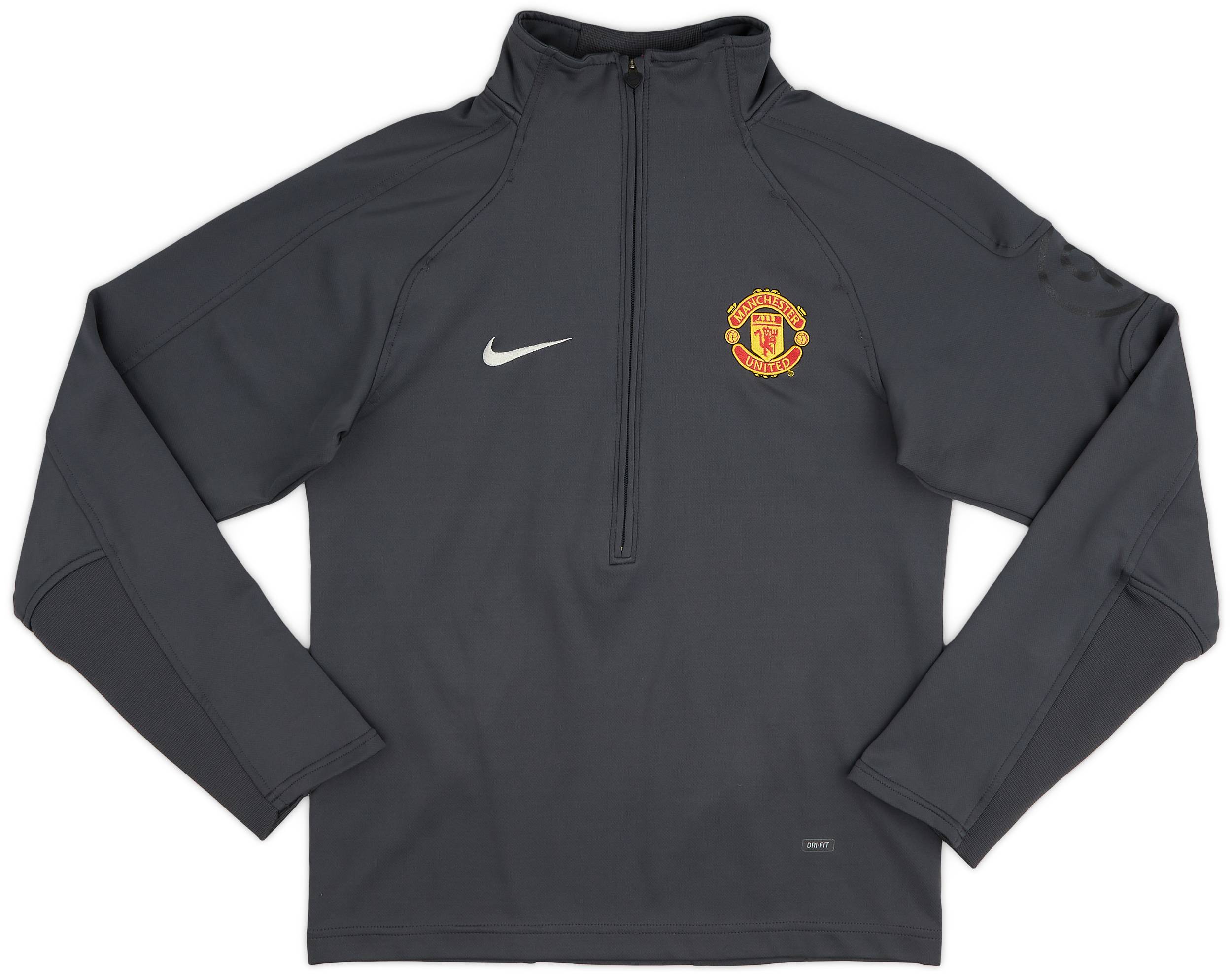 2005-06 Manchester United Nike 1/2 Zip Training Top - 6/10 - (S)