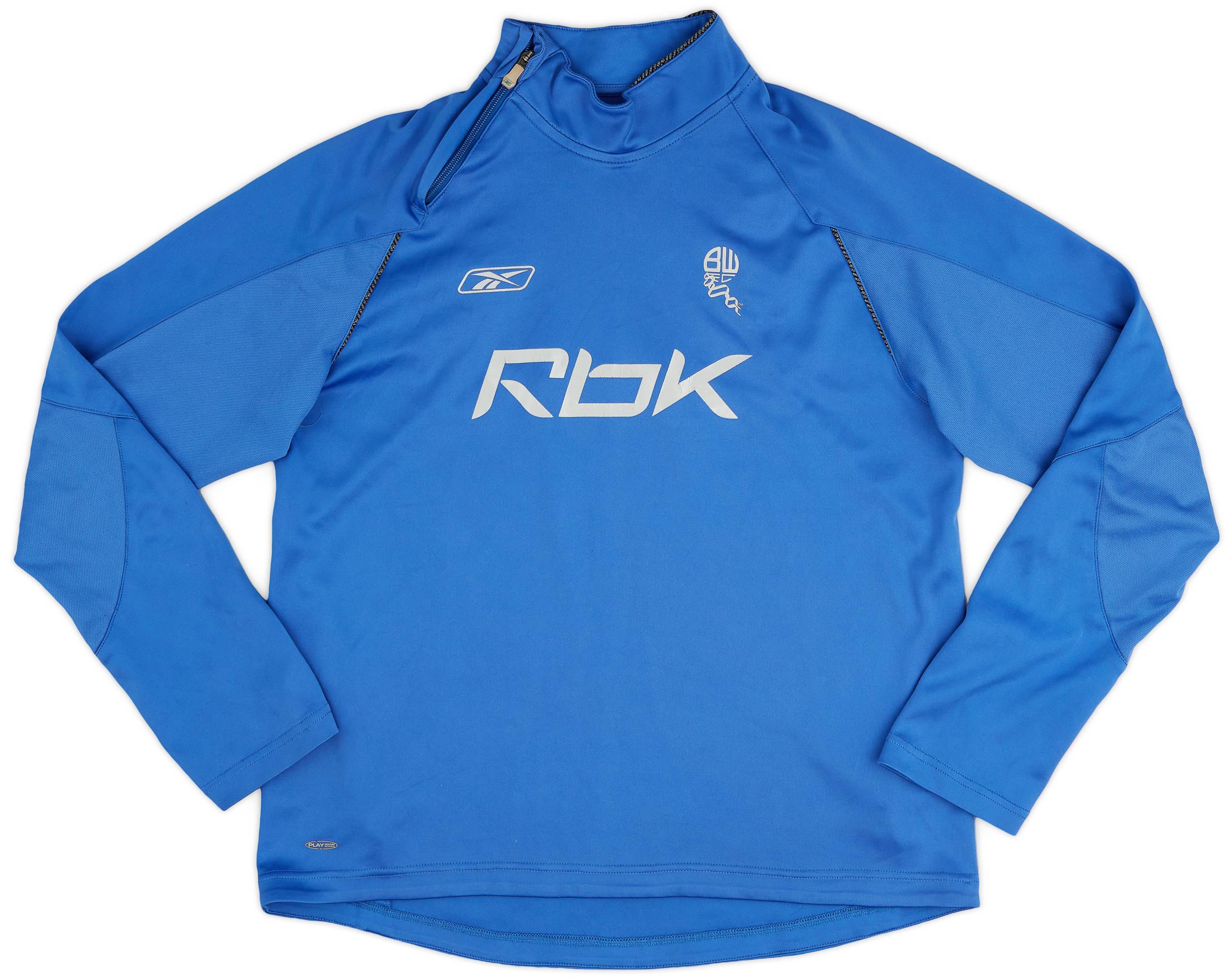 2007 08 Bolton Reebok 1 4 Zip Training Top 6 10 M