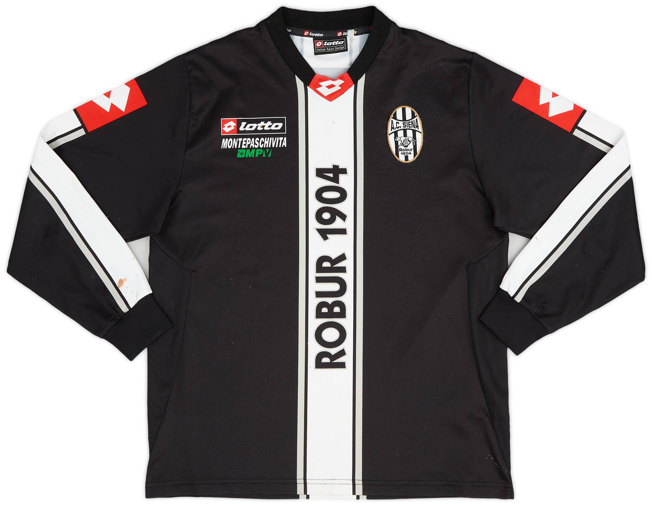 2001-02 AC Siena Lotto Training L/S Shirt - 8/10 - (M)