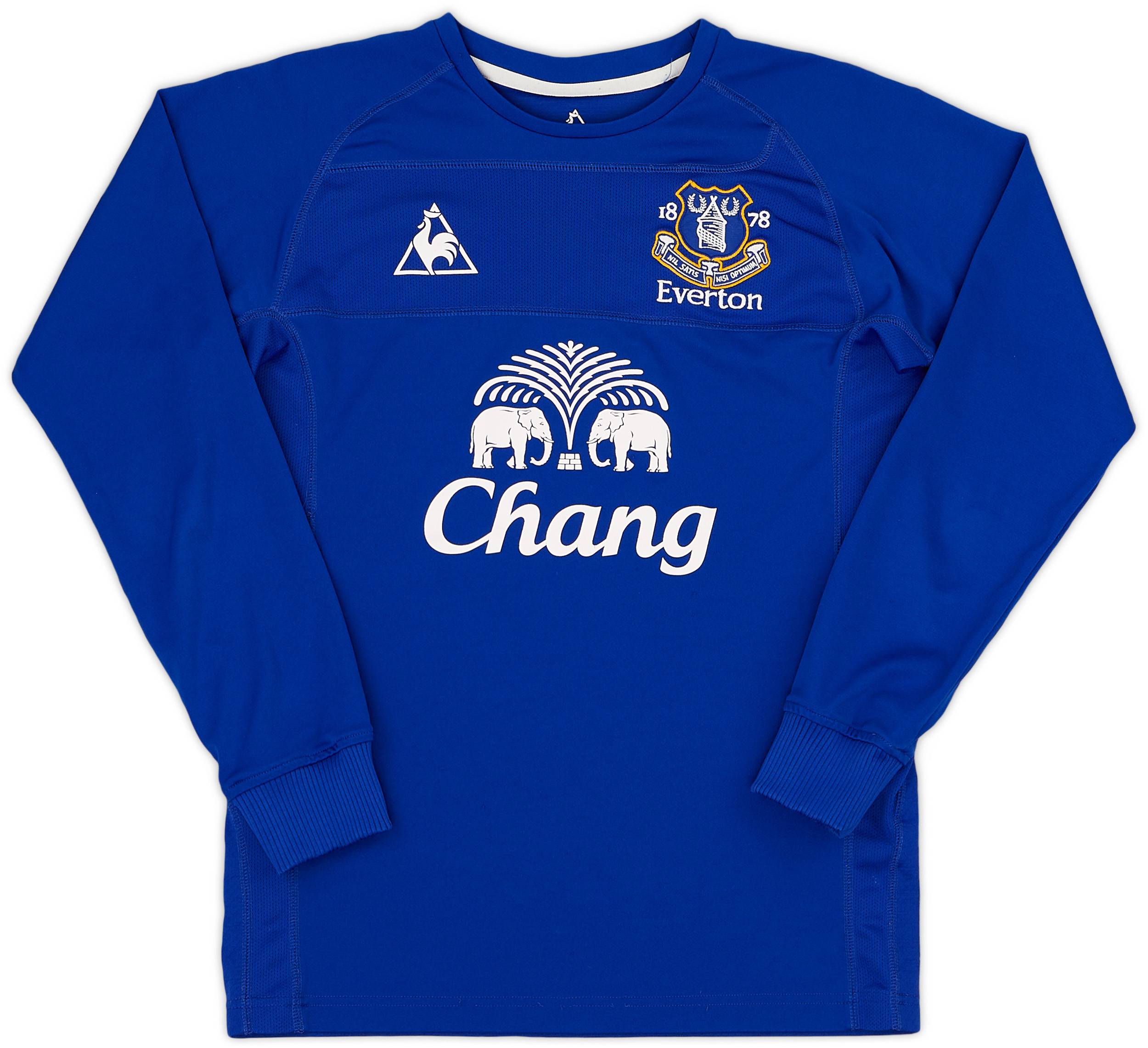 2010 11 Everton Home L S Shirt 9 10 S