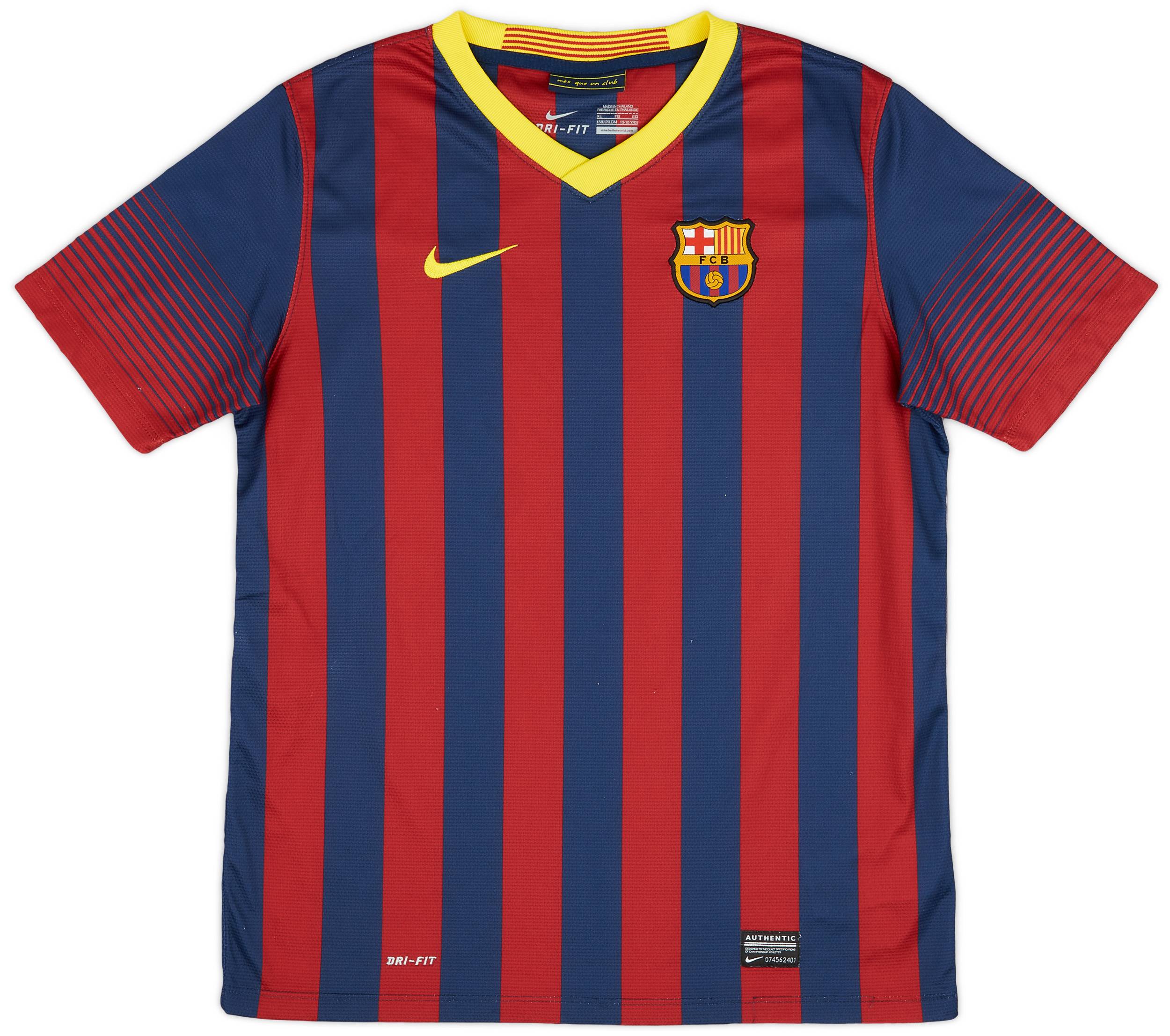 2013-14 Barcelona Home Shirt - 8/10 - (XL.Boys)