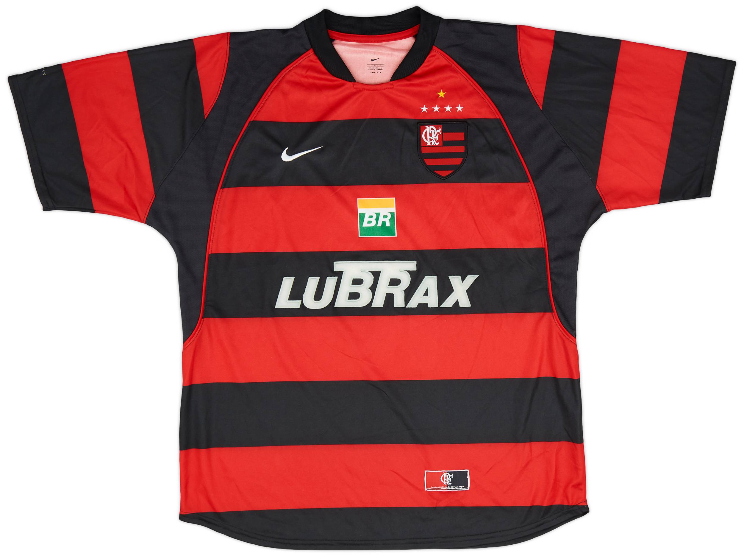 2002-04 Flamengo Home Shirt #10 - 8/10 - (L)