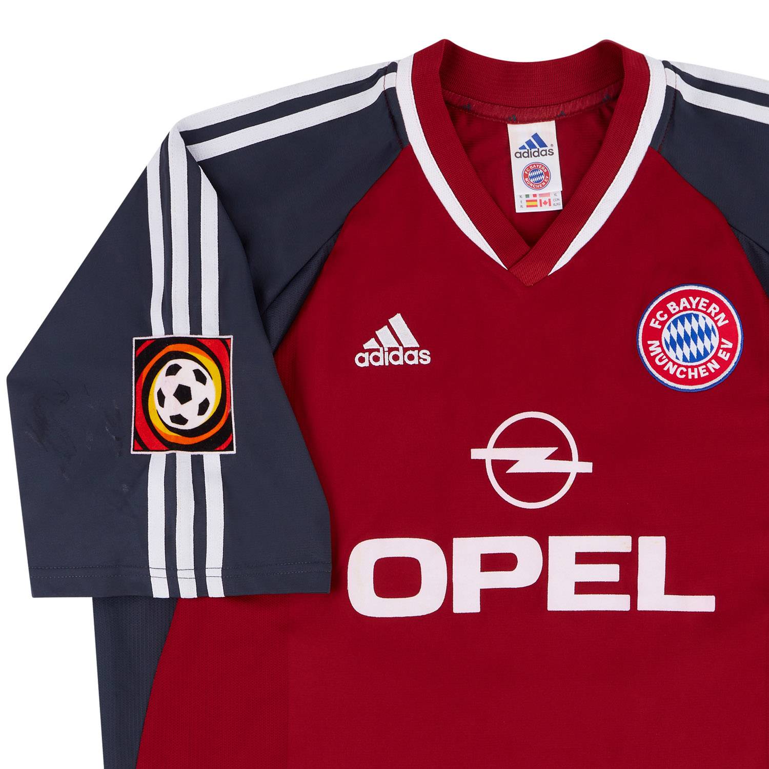 adidas製　01 02 Bayern München ユニフォーム BAYERN MUNICH 2001/2002 HOME FOOTBALL SHIRT ADIDAS M #19