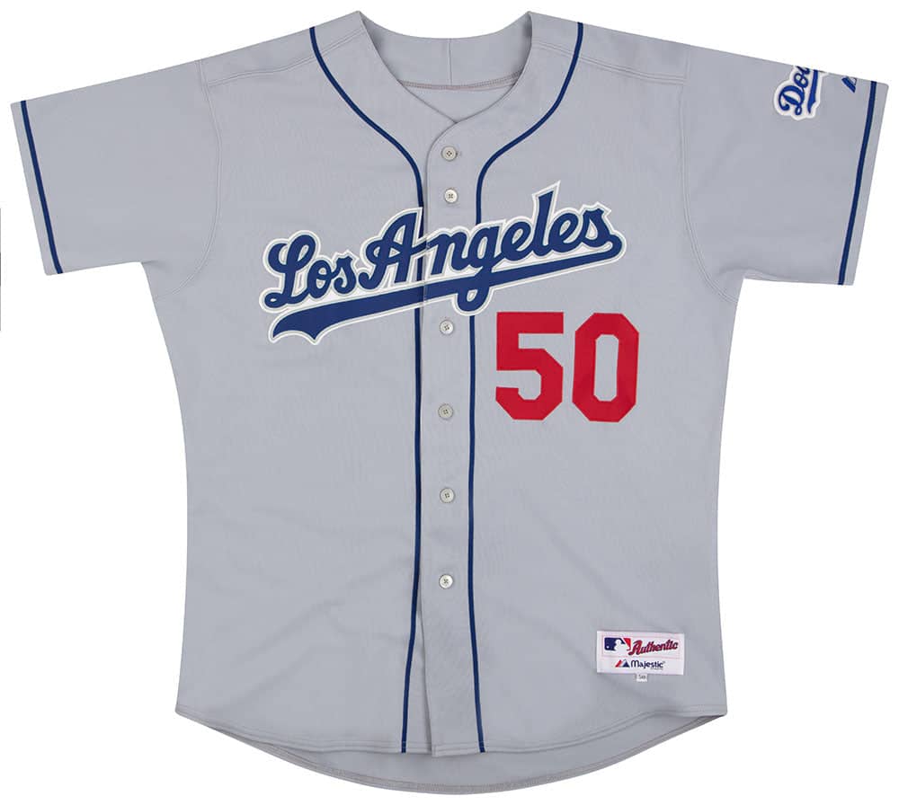 2006 LA Dodgers Stults 50 Authentic Majestic Jersey Away XXL