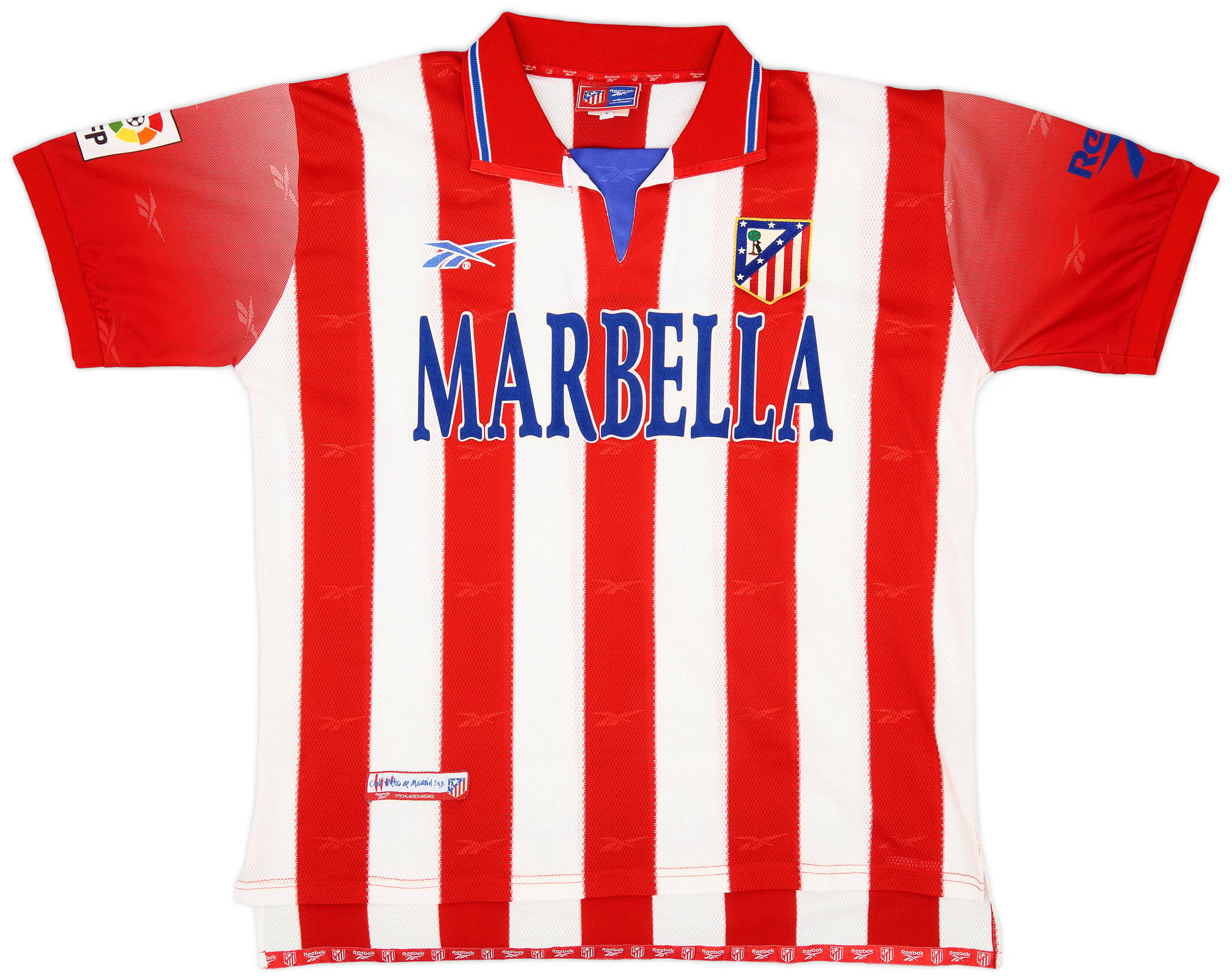 1998-99 Atletico Madrid Home Shirt - 9/10 - (L)
