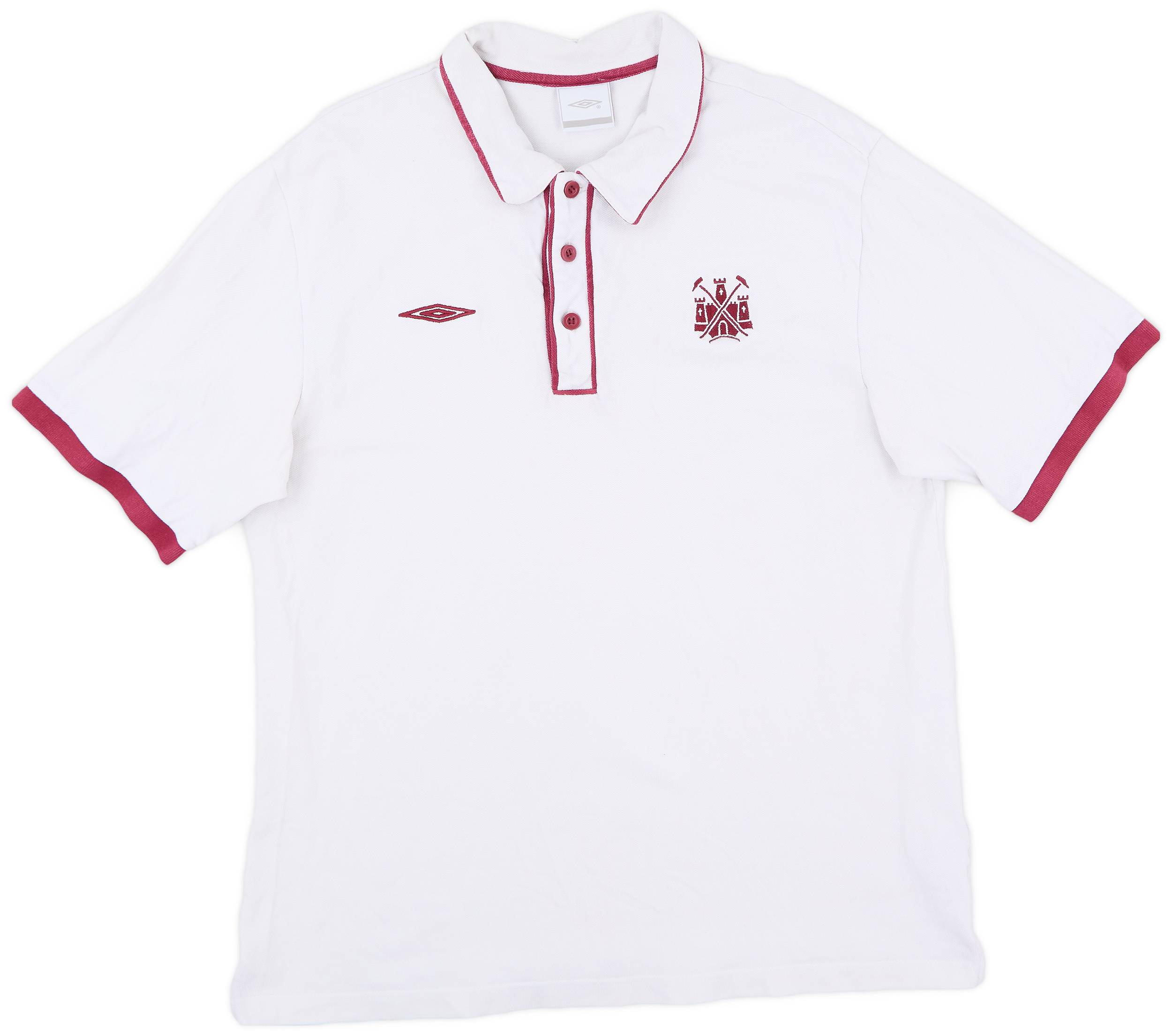 2009-10 West Ham Umbro Polo Shirt - 8/10 - (XL)