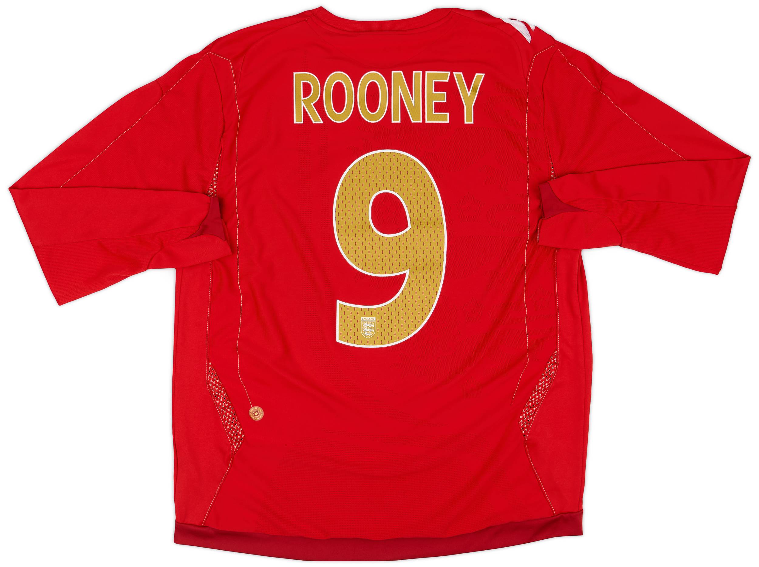 2006-08 England Away Shirt Rooney #9 - 9/10 - (L)