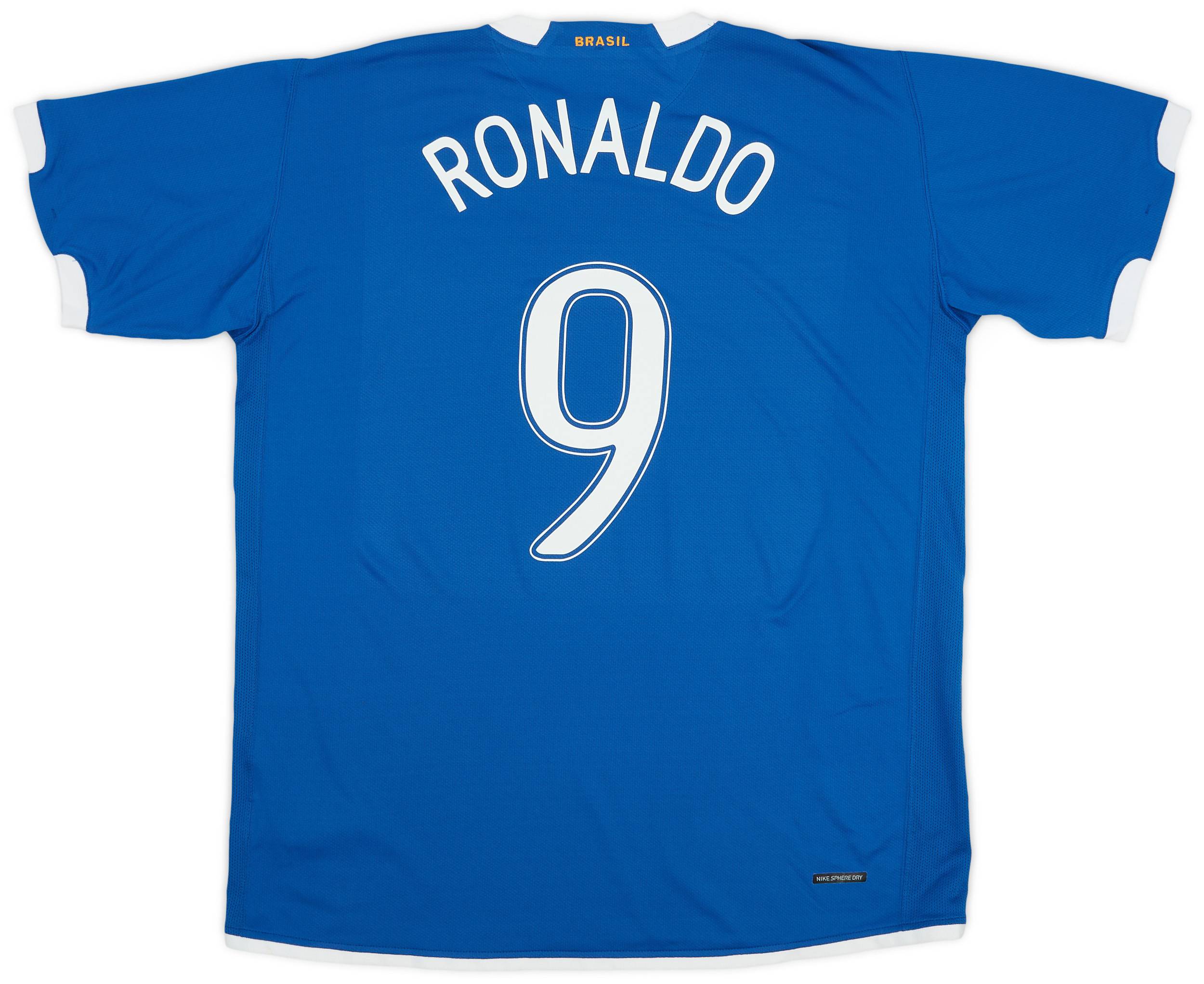 2006-07 Brazil Away Shirt Ronaldo #9 - 8/10 - (XL)