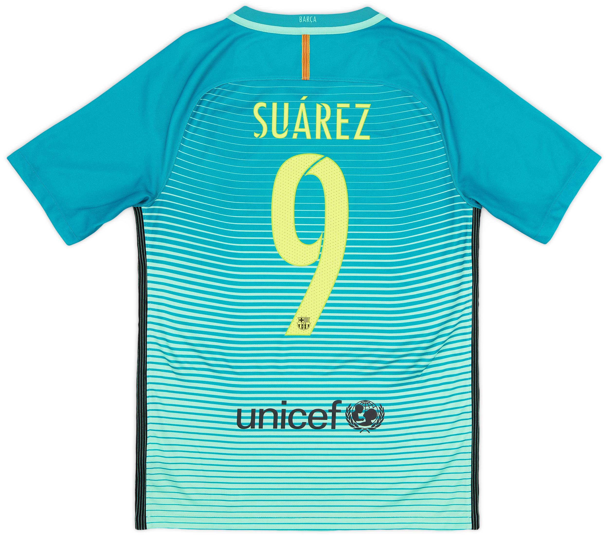 2016-17 Barcelona Third Shirt Suarez #9 - 6/10 - (S)