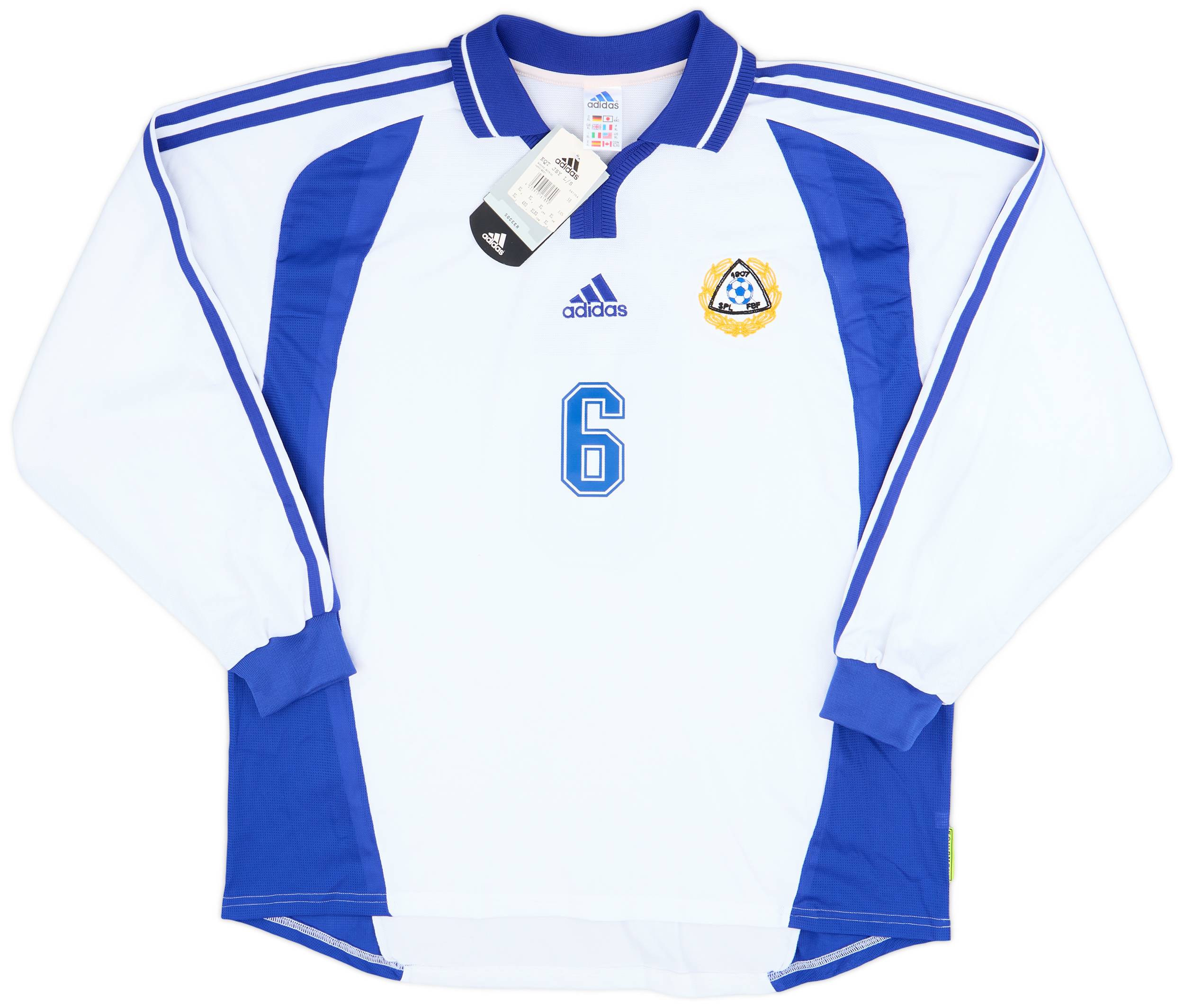 2000-02 Finland Player Issue Home L/S Shirt #6 (XL)