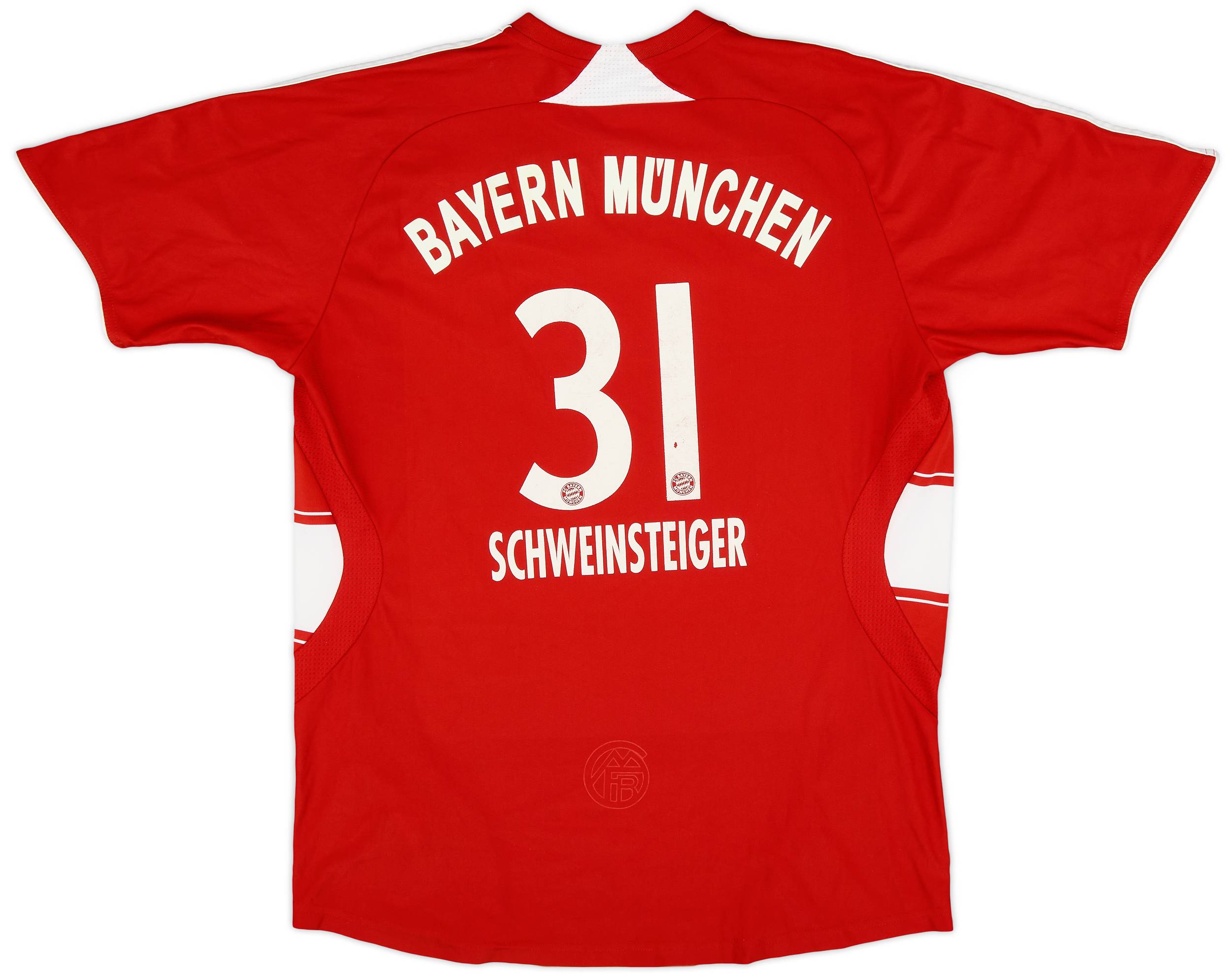 2007-08 Bayern Munich Home Shirt Schweinsteiger #31 - 6/10 - (XL.Boys)