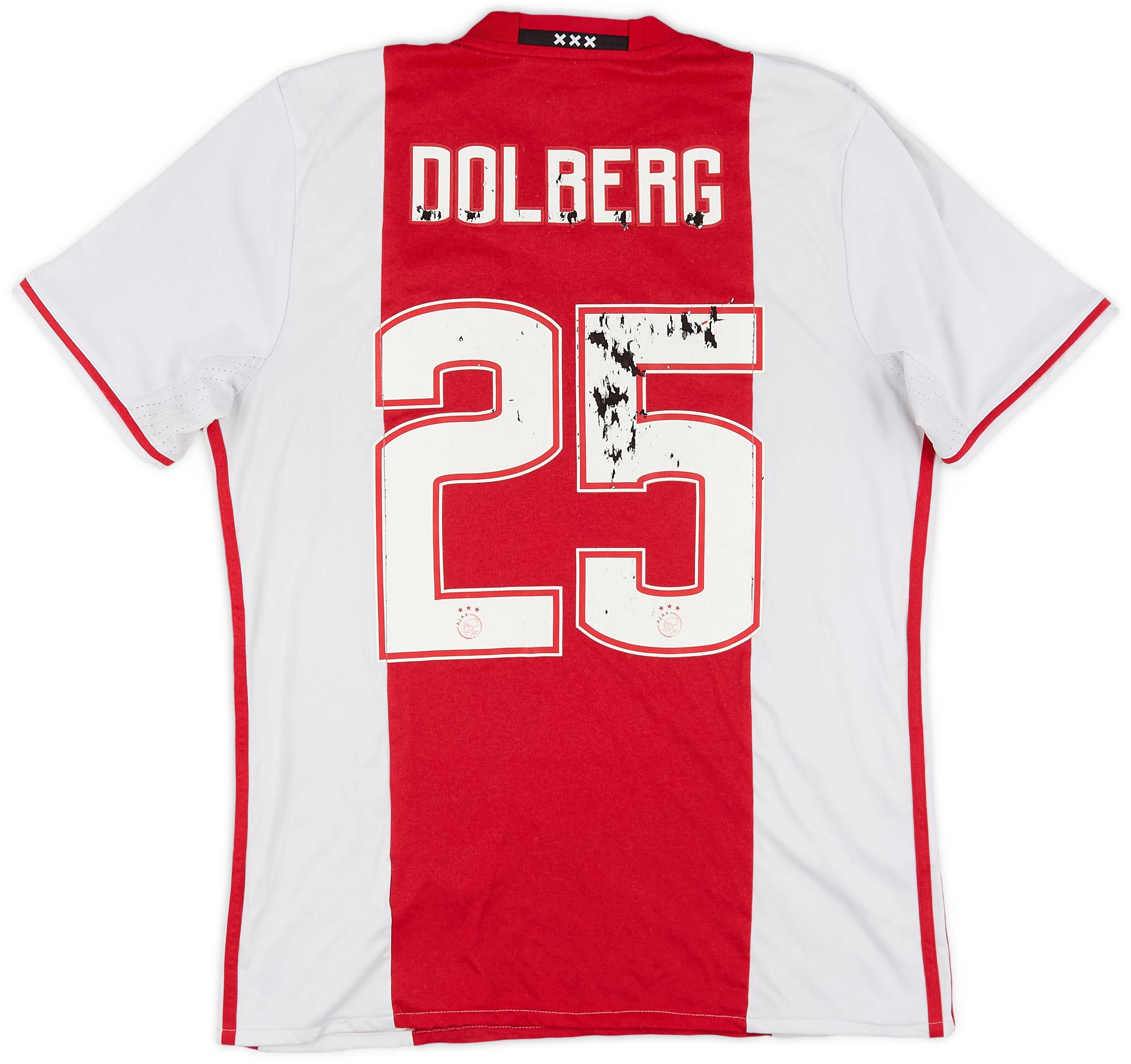 2016-17 Ajax Home Shirt Dolberg #25 - 3/10 - (L)