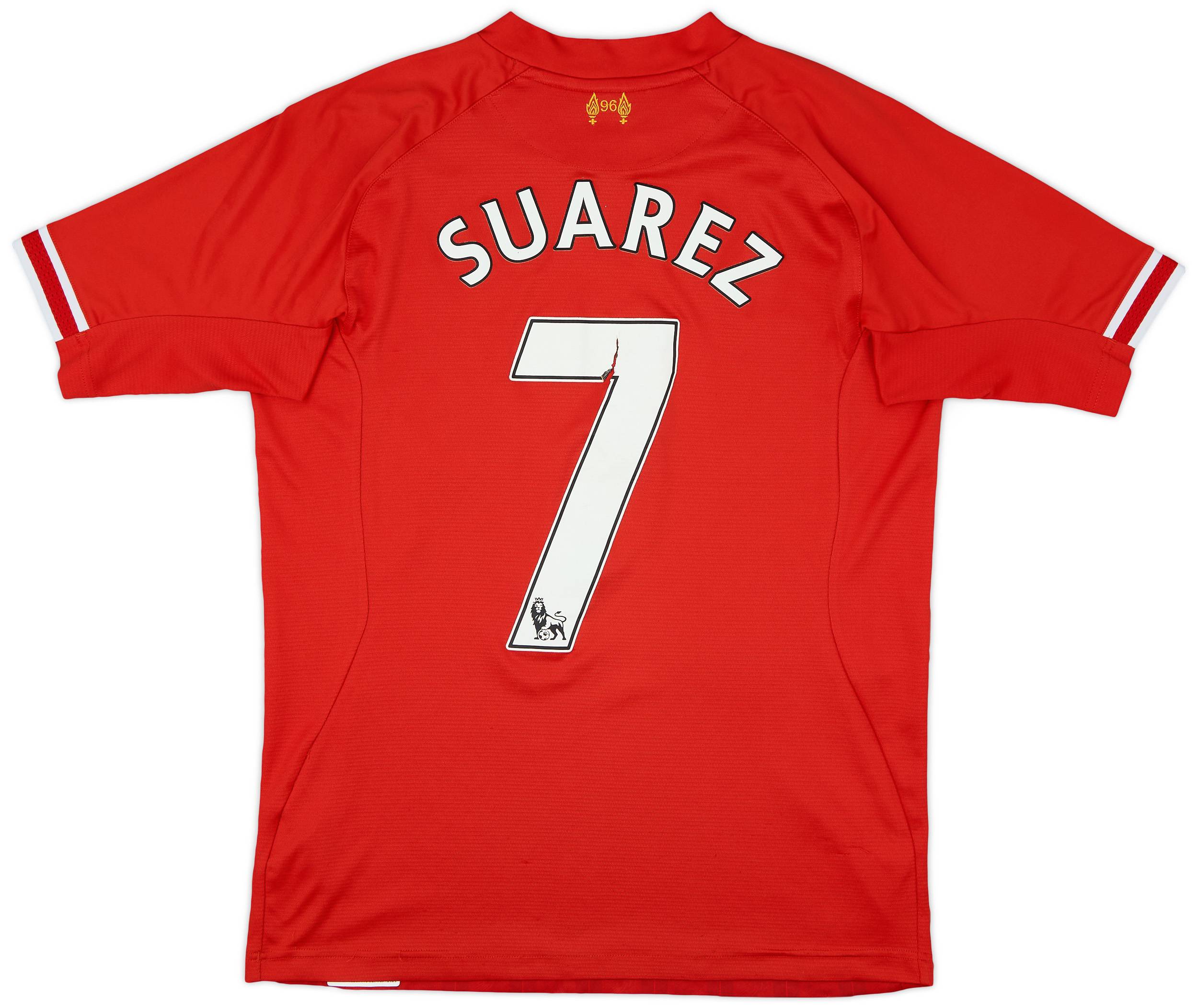 2013-14 Liverpool Home Shirt Suarez #7 - 5/10 - (M)